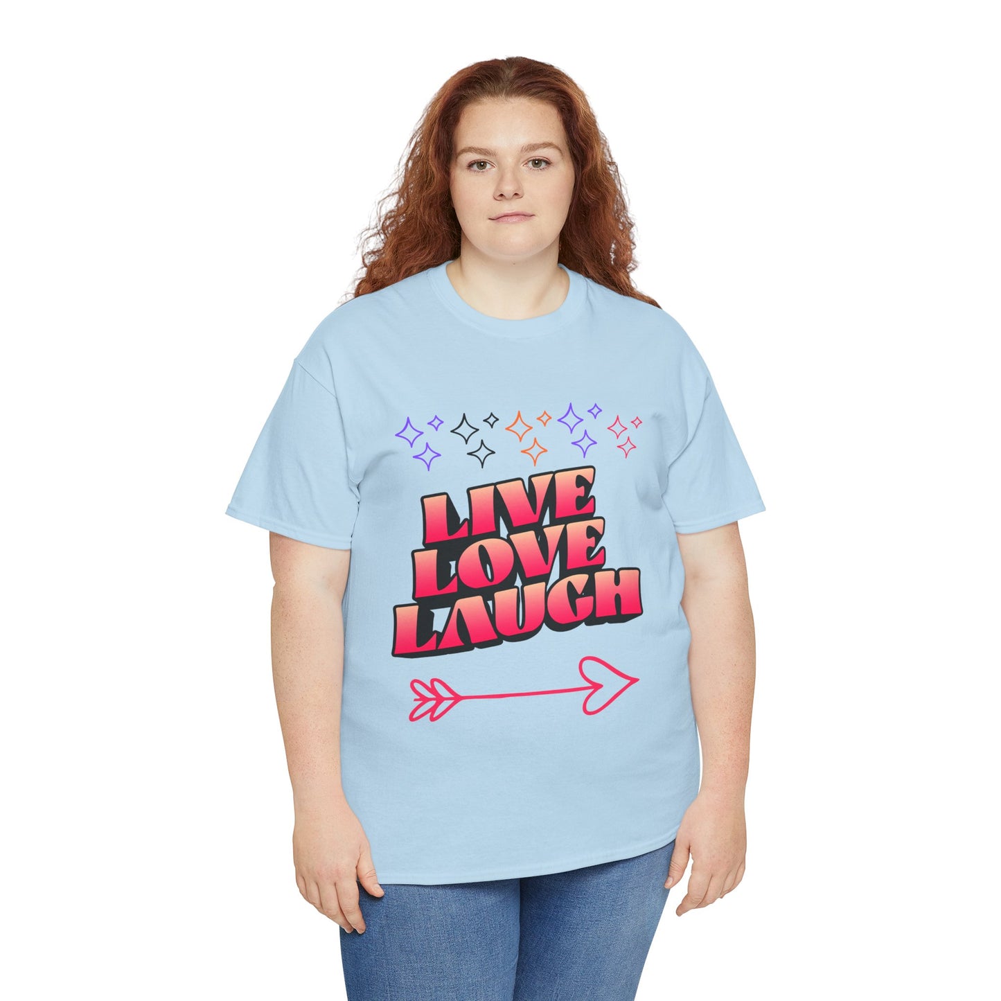 Live Love Laugh Women's Tee — Inspirational Graphic T-Shirt
