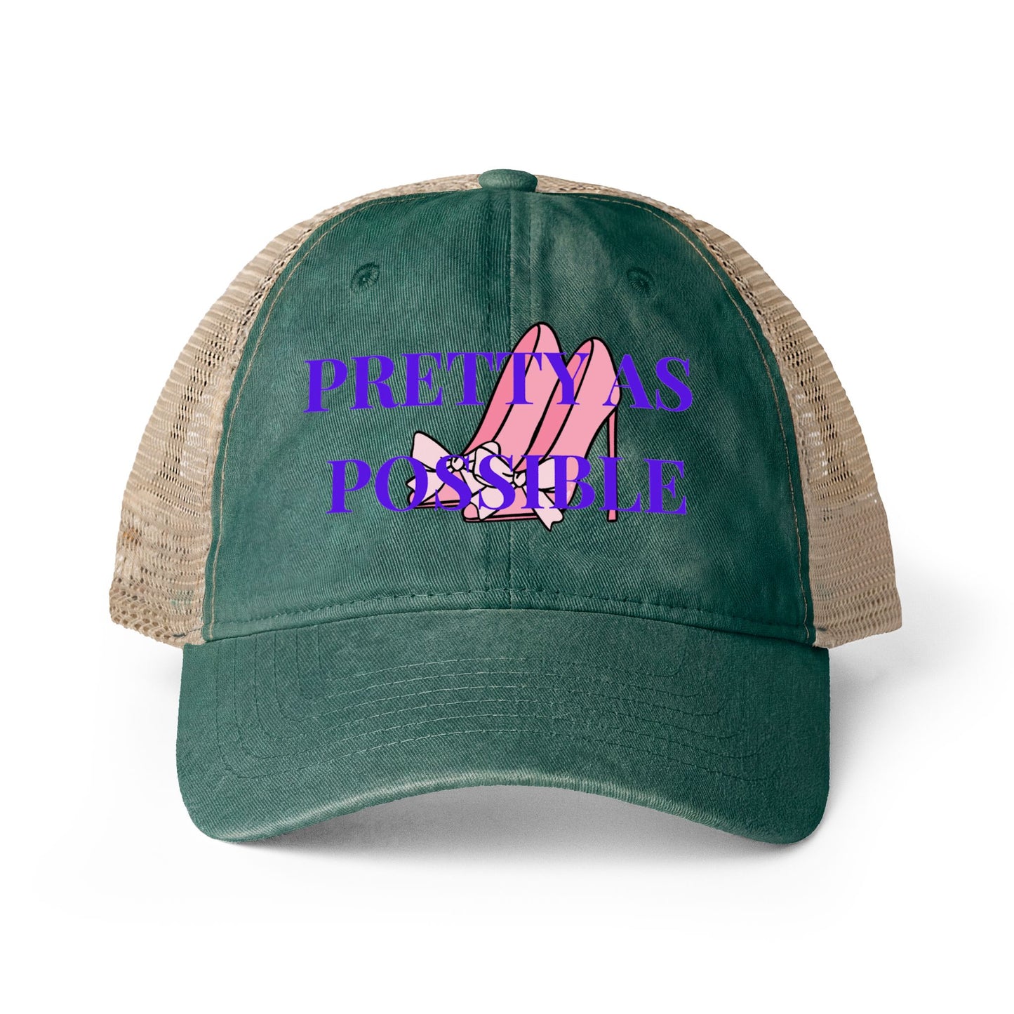 Women's Washed Mesh-Back Cap