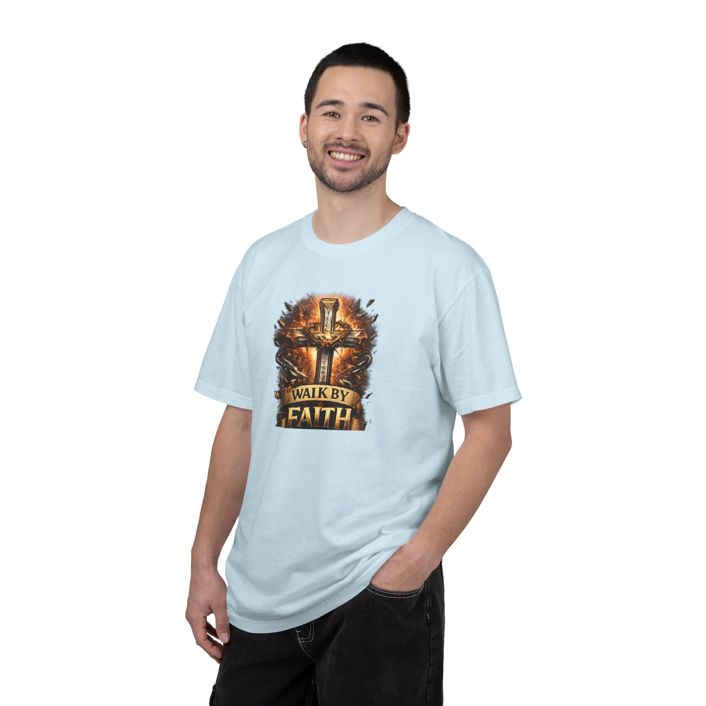 Walk By Faith T-Shirt — Christian Armor Graphic Tee