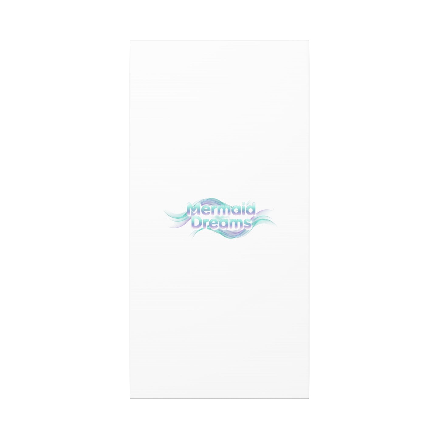 Mermaid Dreams Matte Canvas | iridescent text, pearly word accent