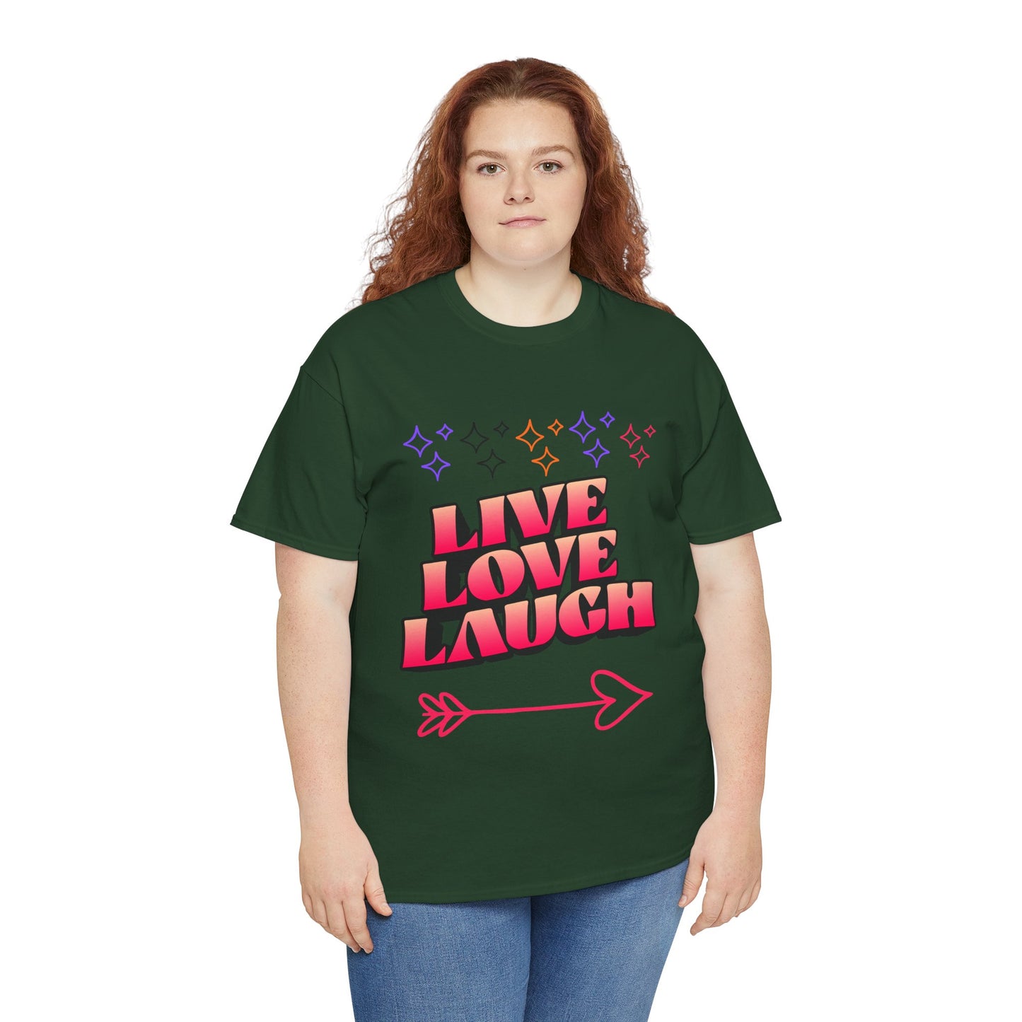 Live Love Laugh Women's Tee — Inspirational Graphic T-Shirt