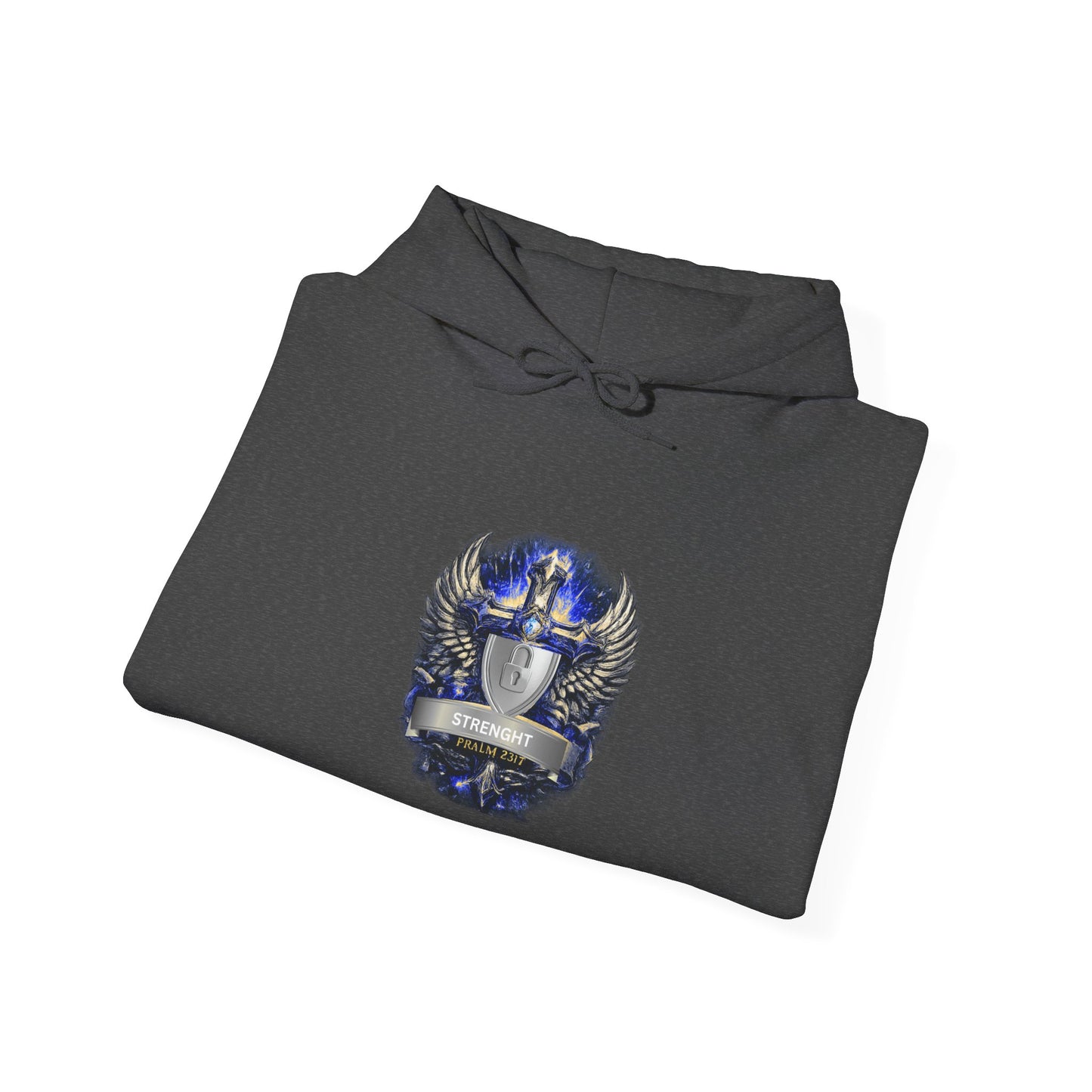 Knight Helmet Crest Hoodie — Medieval Armor Emblem Sweatshirt