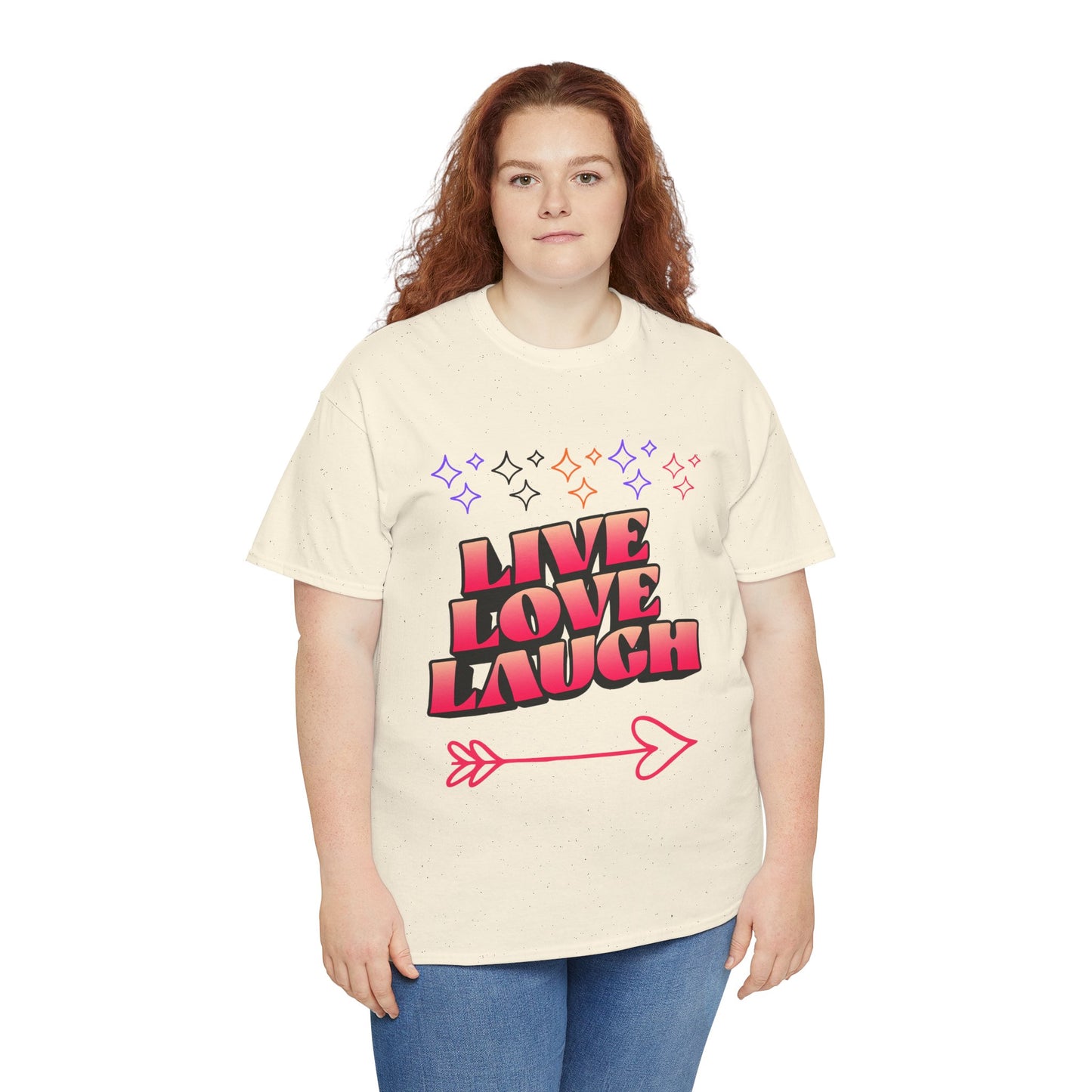Live Love Laugh Women's Tee — Inspirational Graphic T-Shirt
