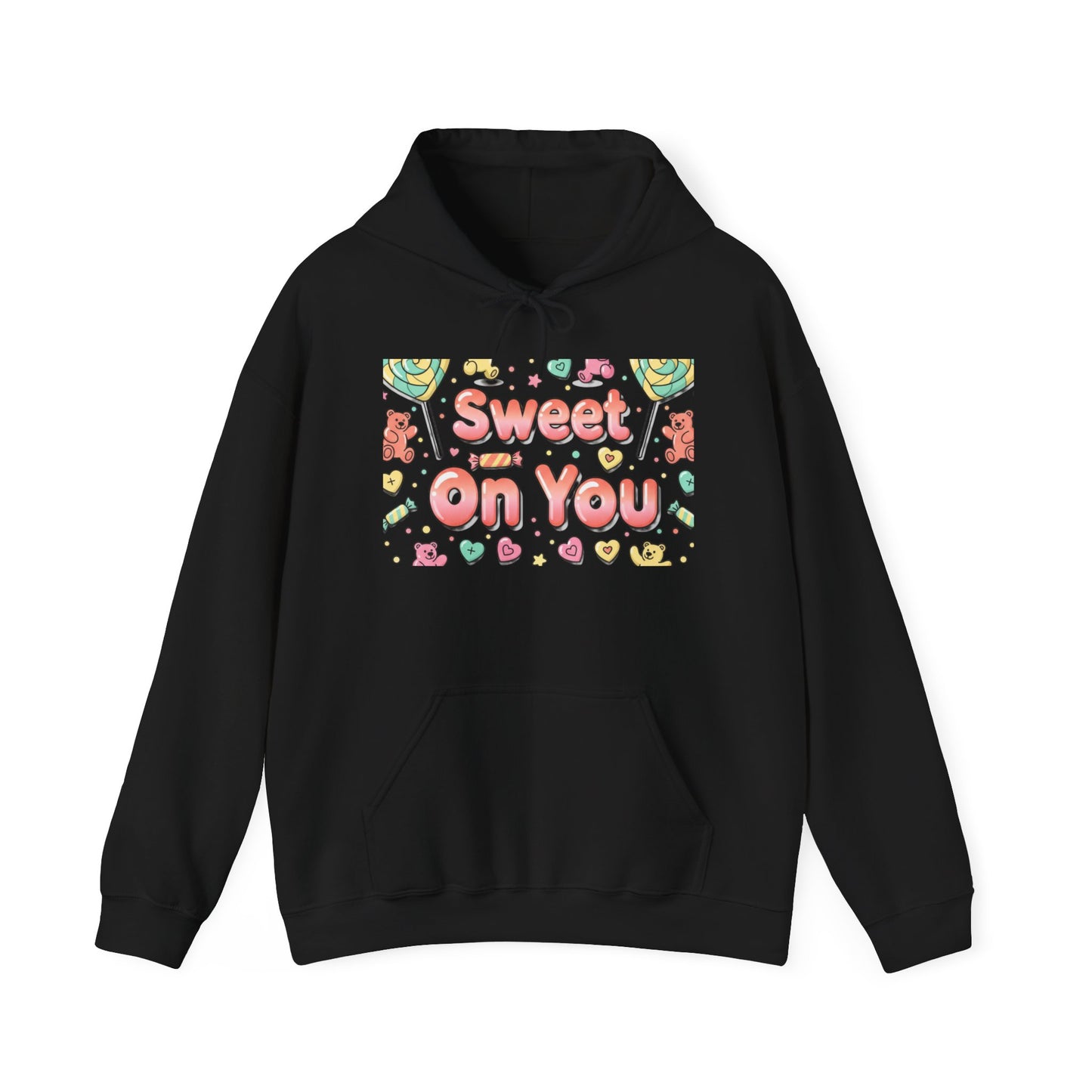 Sweet on You Hooded Sweatshirt | Cute Script Typography, Valentine Inspired