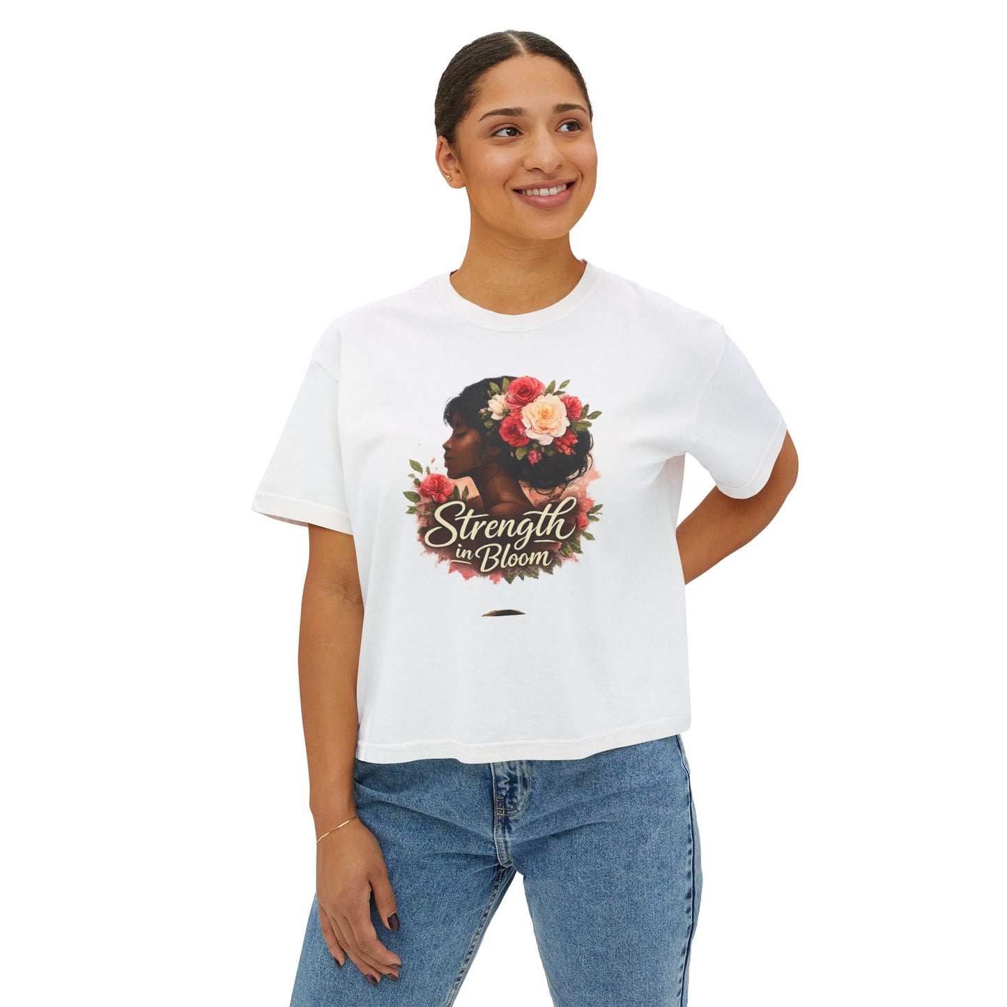 Strength in Bloom Women's Boxy Tee