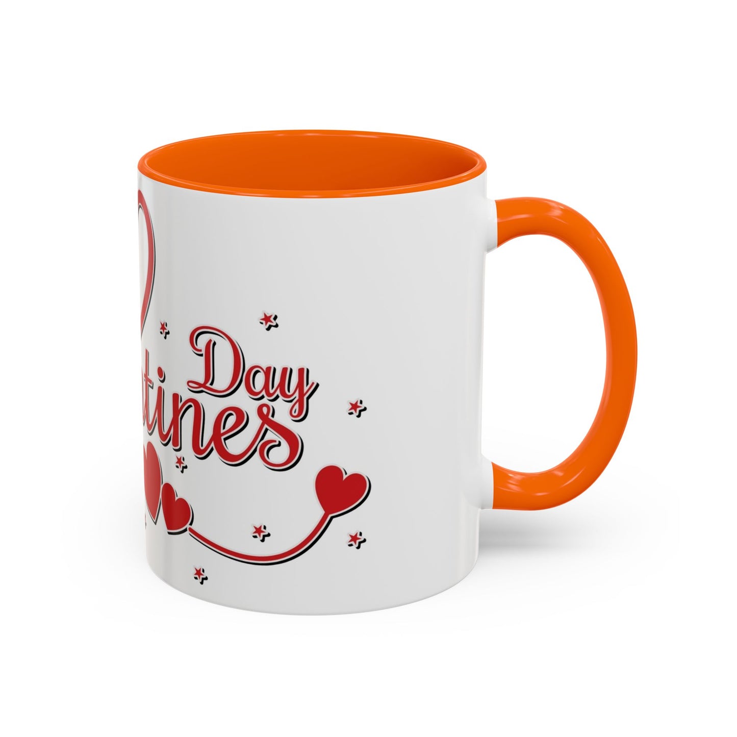 Happy Valentine's Day Heart Design Mug | Accent Coffee Mug 11oz/15oz