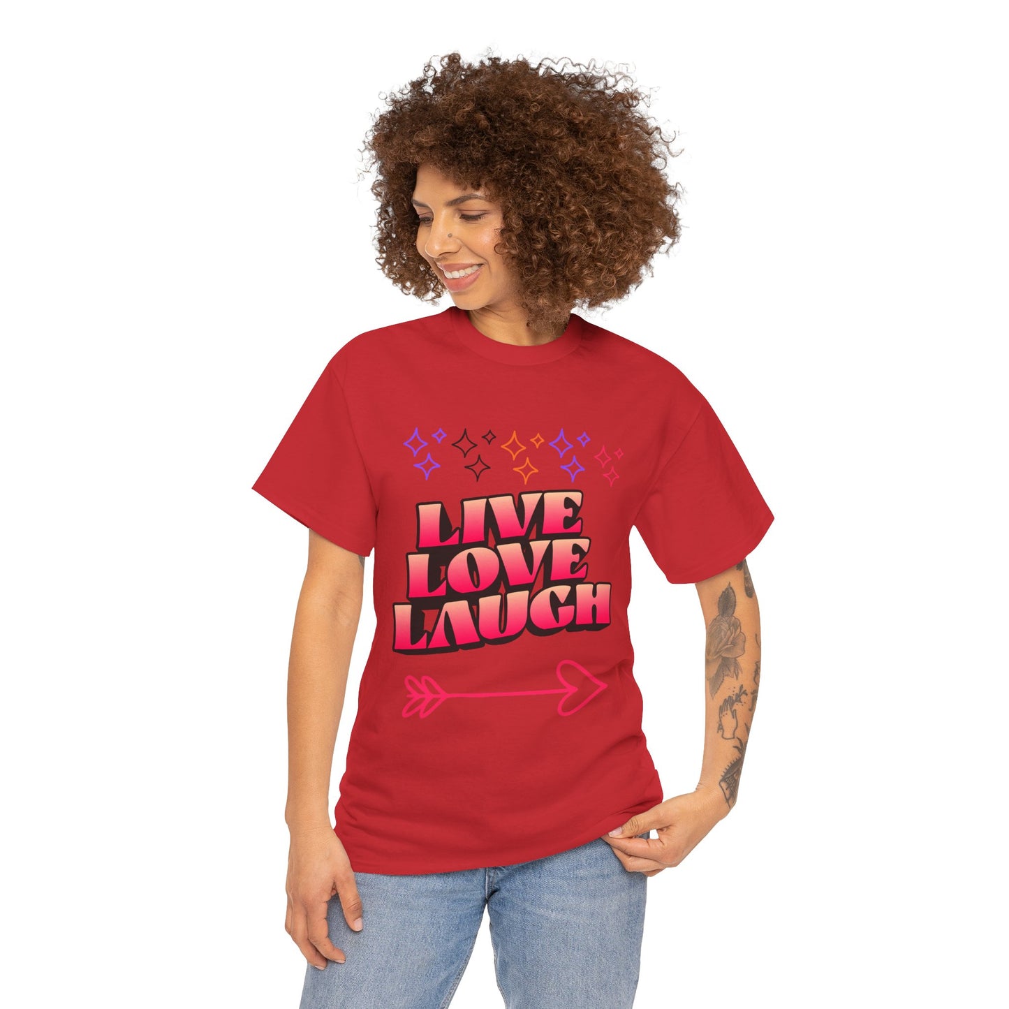 Live Love Laugh Women's Tee — Inspirational Graphic T-Shirt