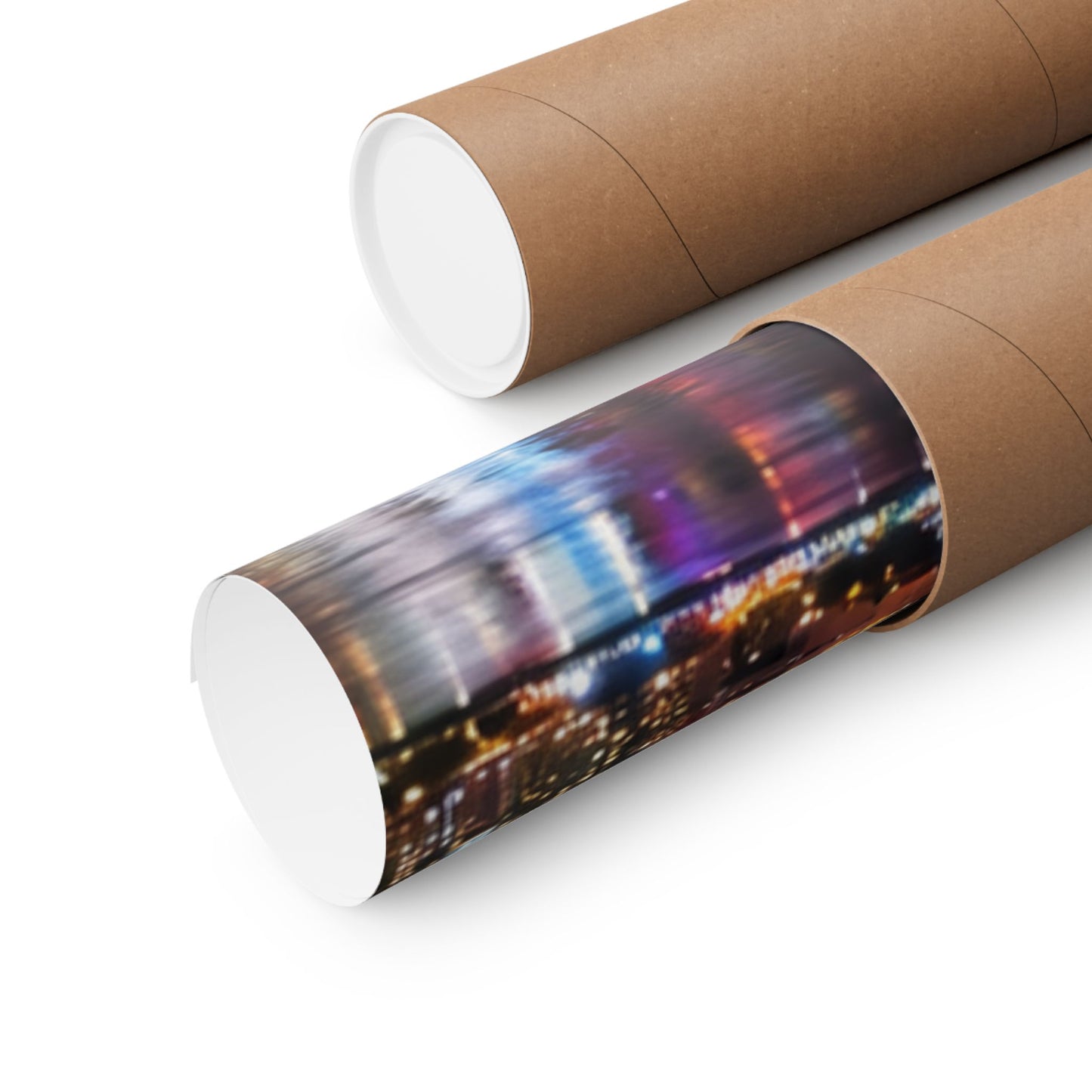 CN Tower Fireworks Matte Vertical Poster — Toronto Skyline Night Celebration Wall Art