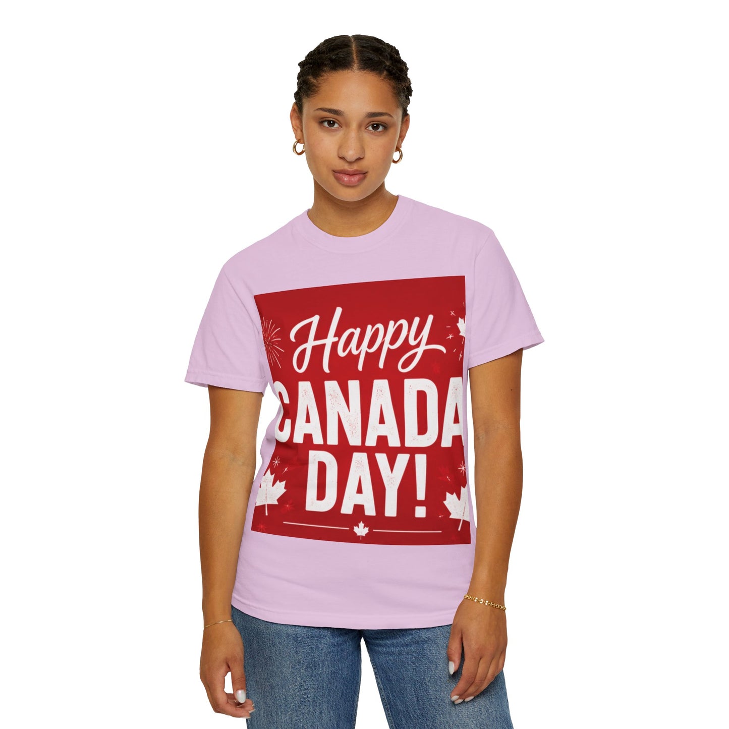Happy Canada Day T-Shirt — Red Maple Leaf Canada Day Tee