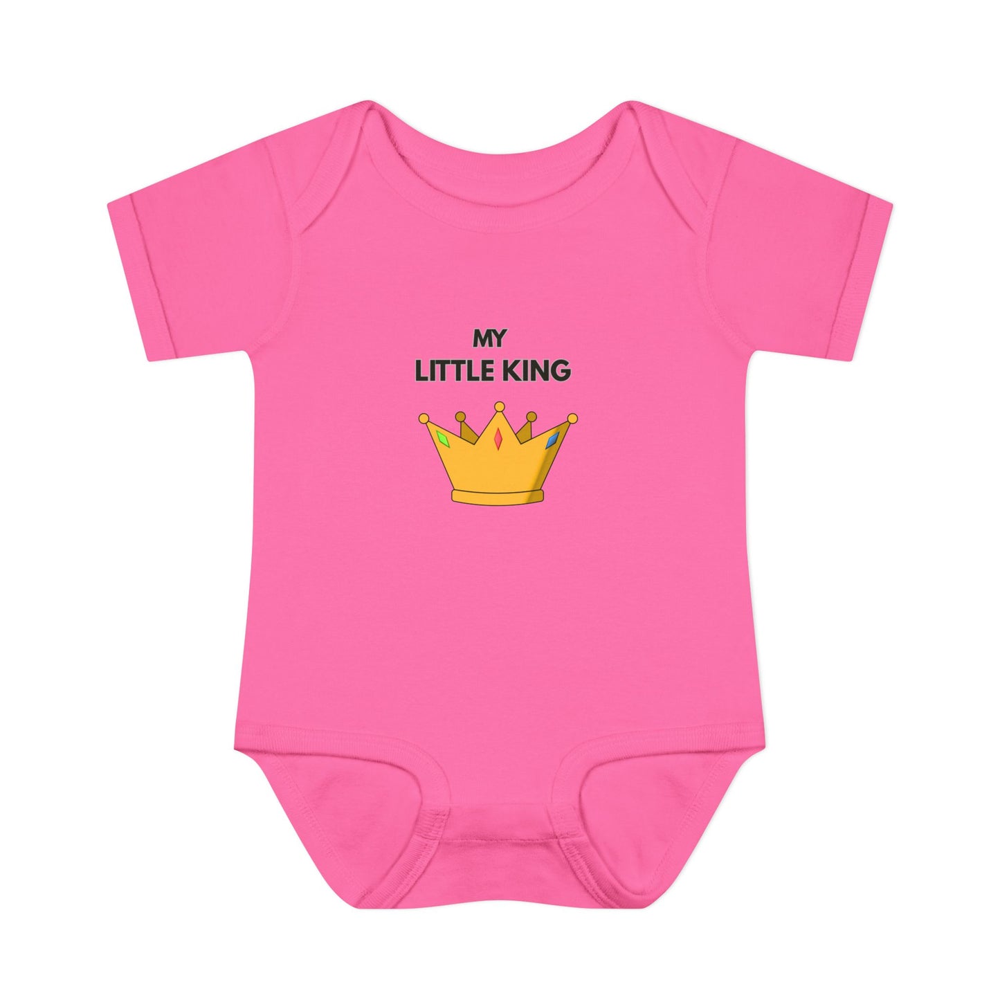 Infant Bodysuit — "My Little King" Baby Onesie
