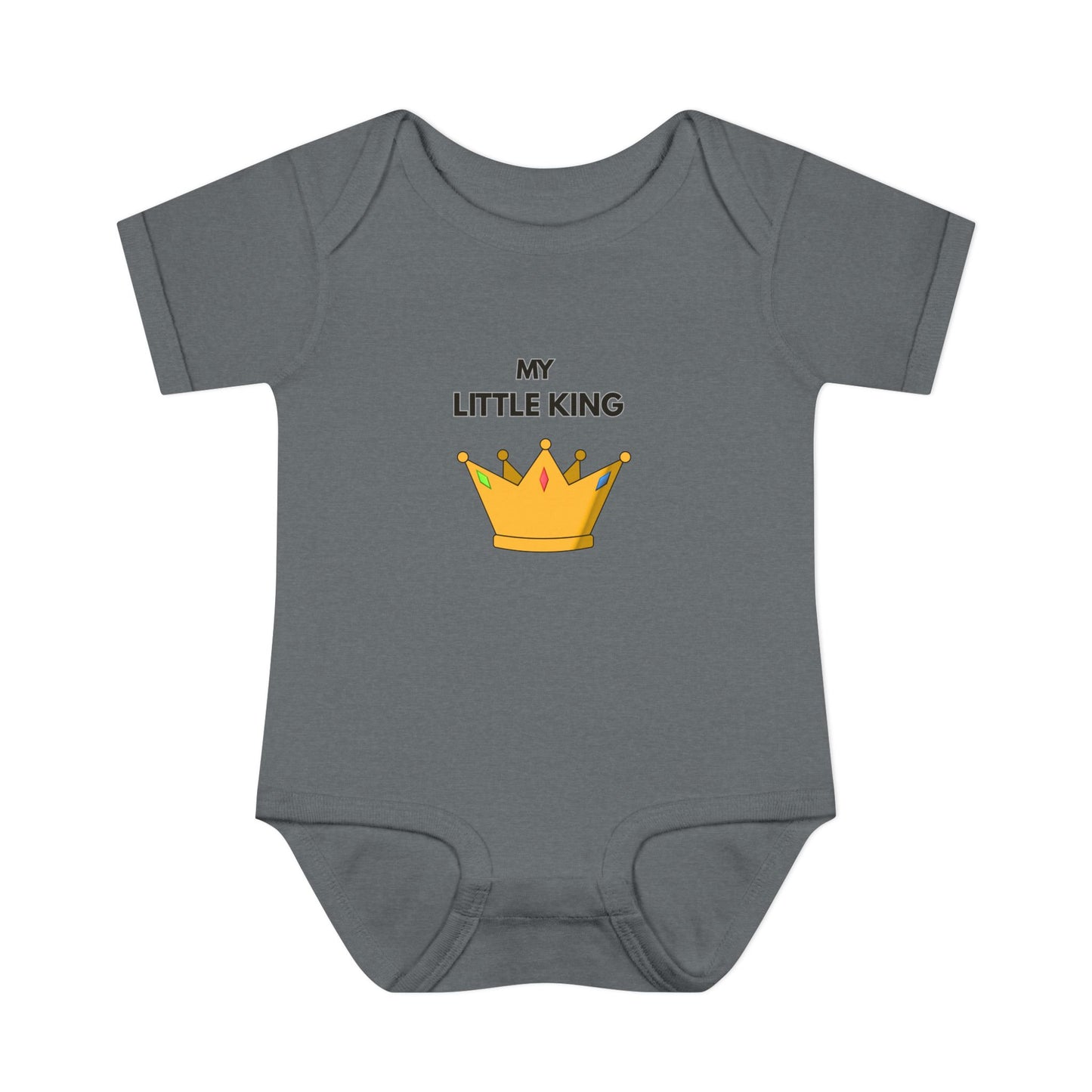 Infant Bodysuit — "My Little King" Baby Onesie