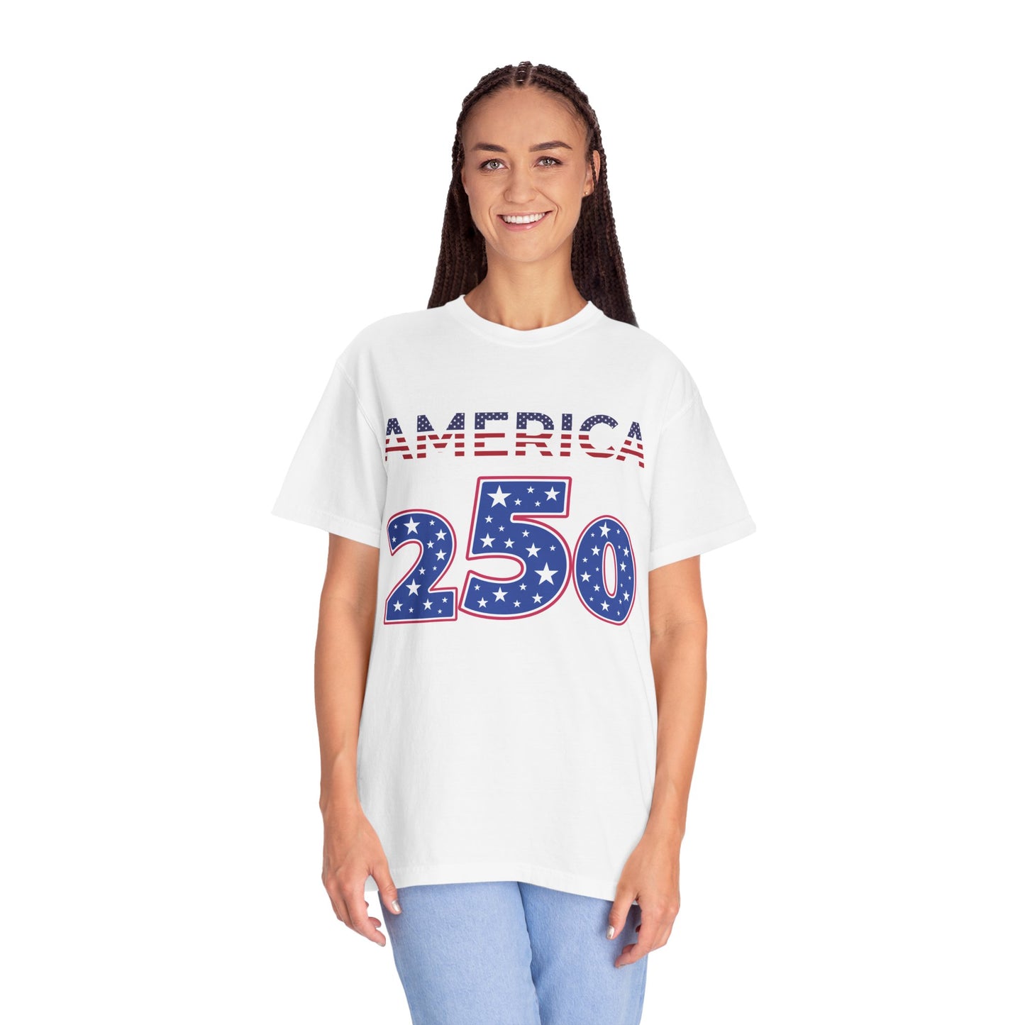 America 250 Patriotic T-Shirt — Fourth of July USA Celebration Tee