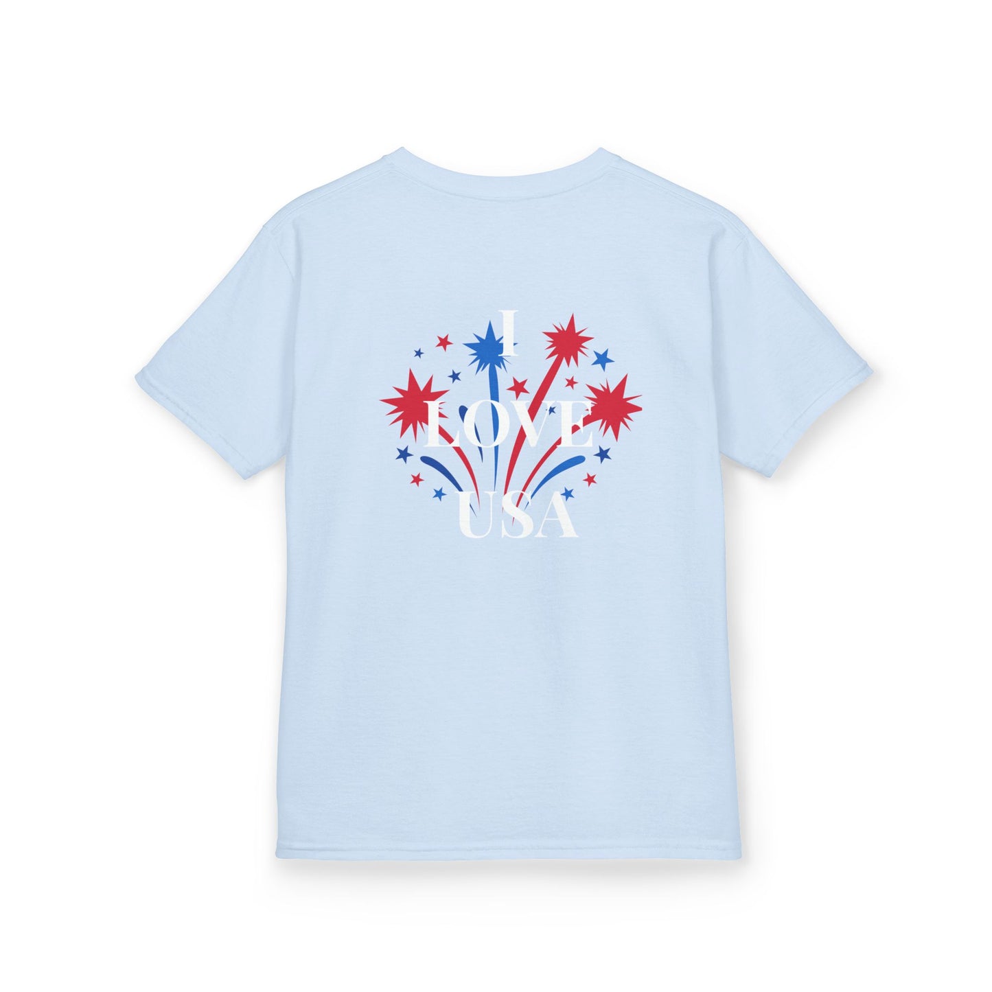 America 250 Kids Tee | Patriotic Fireworks Fourth of July Shirt