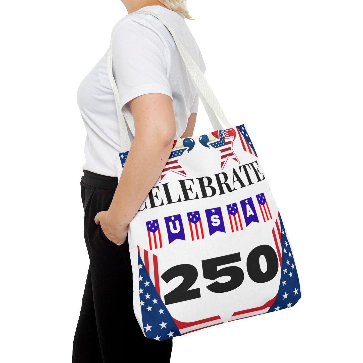 Celebrate USA 250 Tote Bag | 4th of July bag for firework