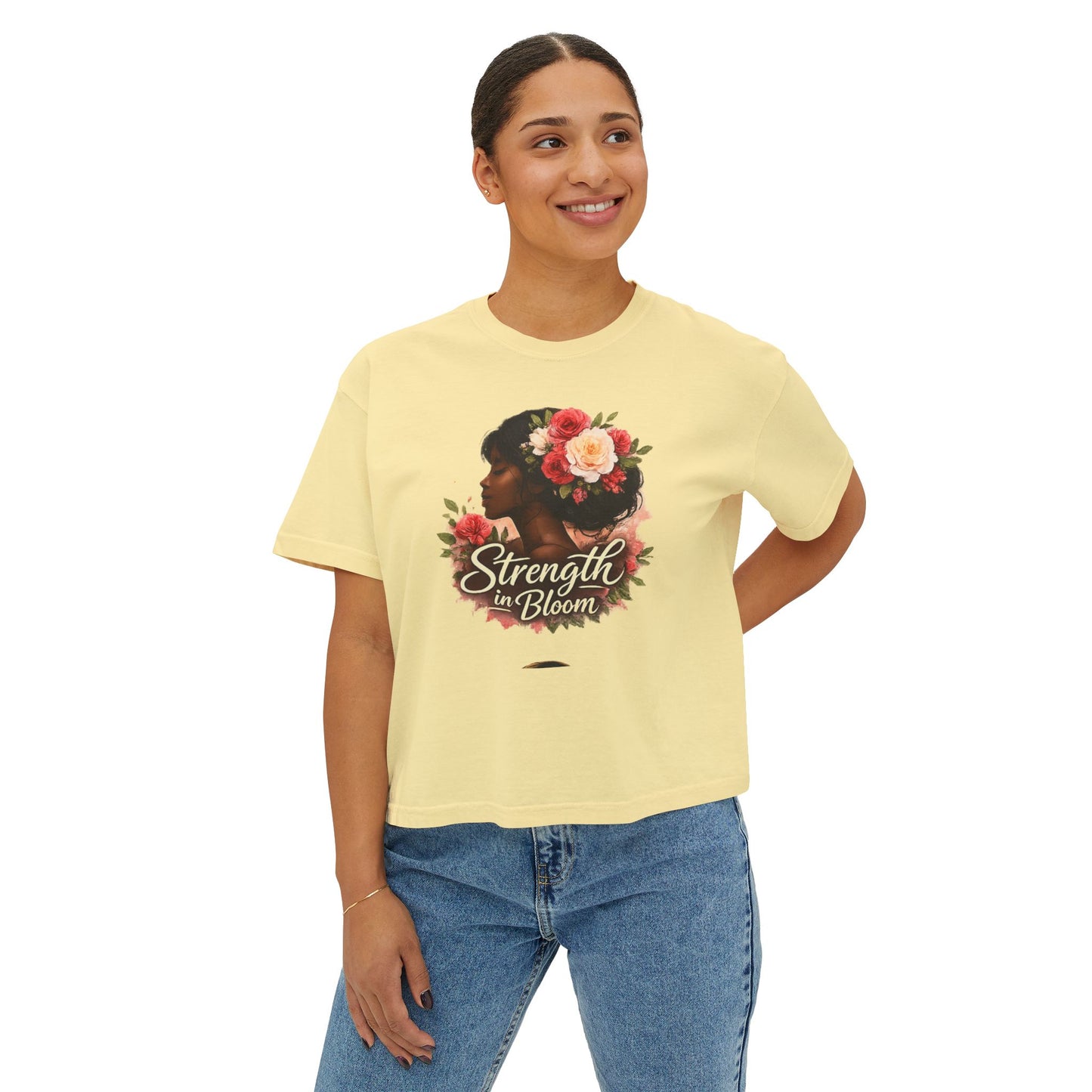 Strength in Bloom Women's Boxy Tee