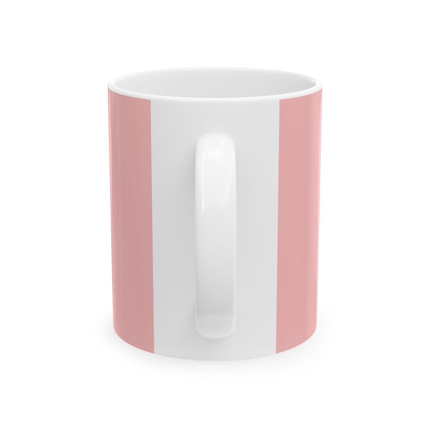 Mom Life, Soft Life Ceramic Mug — Pink Floral 11oz & 15oz Coffee Cup