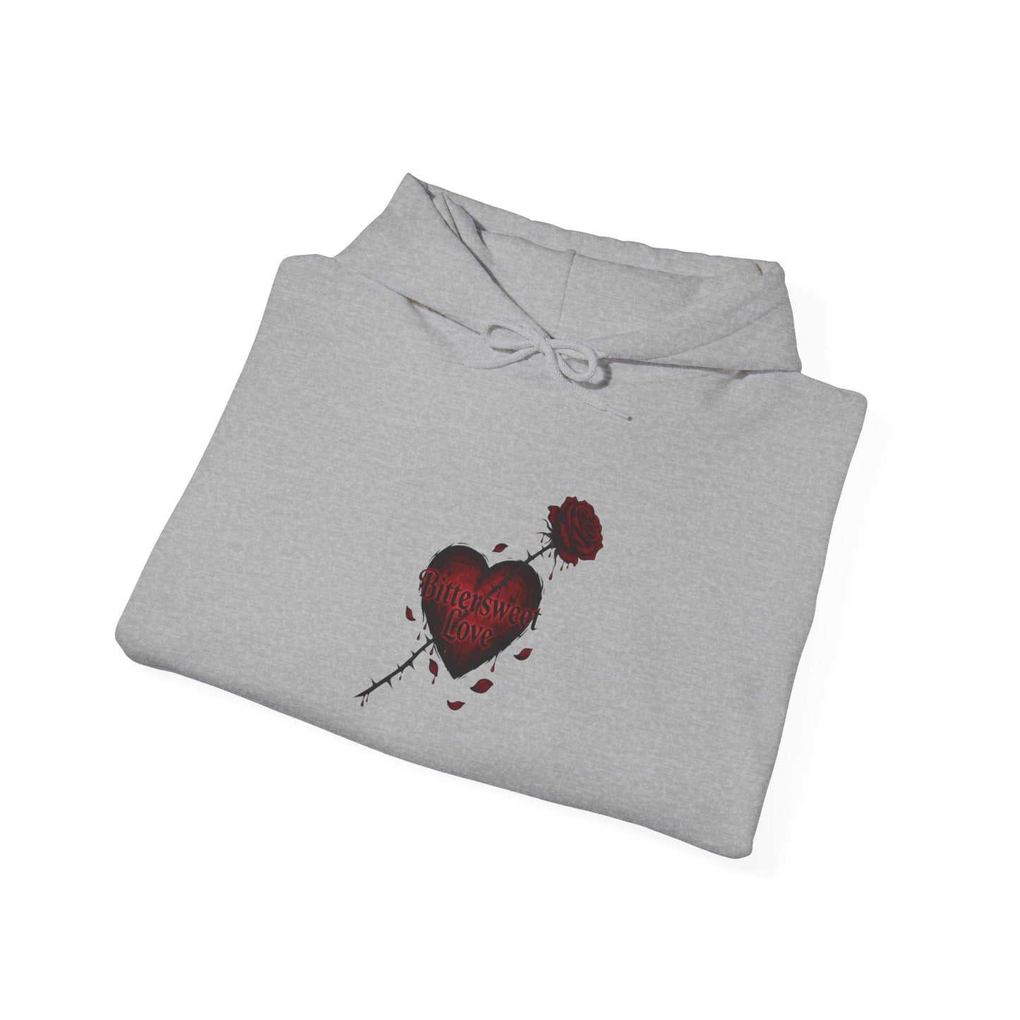 Bleeding Heart Sketch Hoodie | goth valentine, dark romance