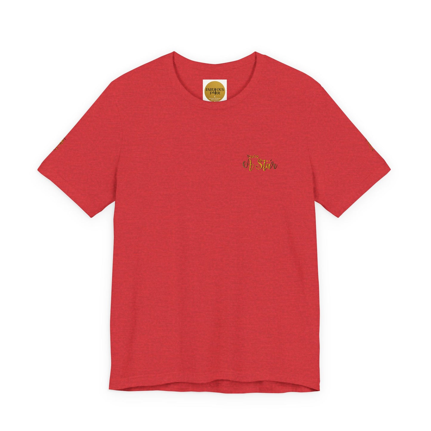White Bee Graphic Tee — Small Chest & Sleeve Floral Bee Design