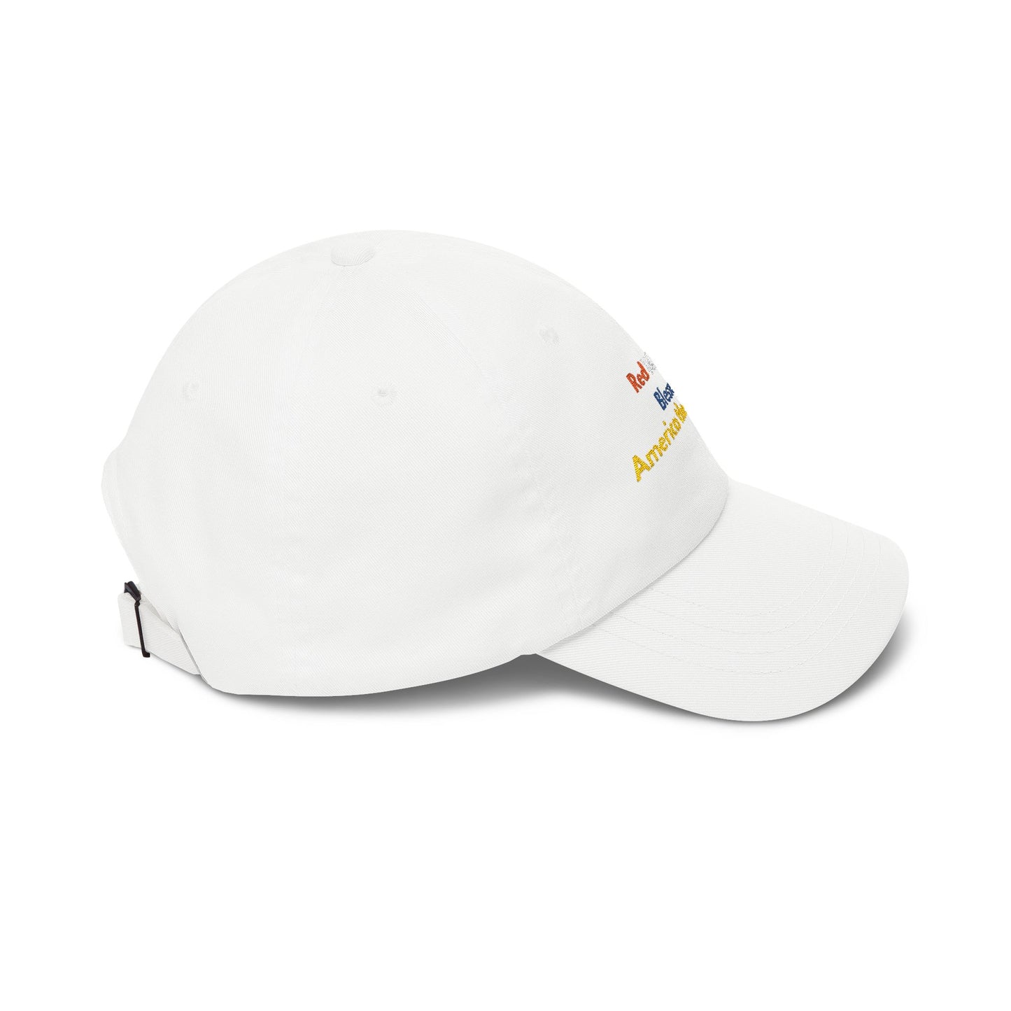 Red & Blessed America the Beautiful Dad Cap | Patriotic Embroidered Hat