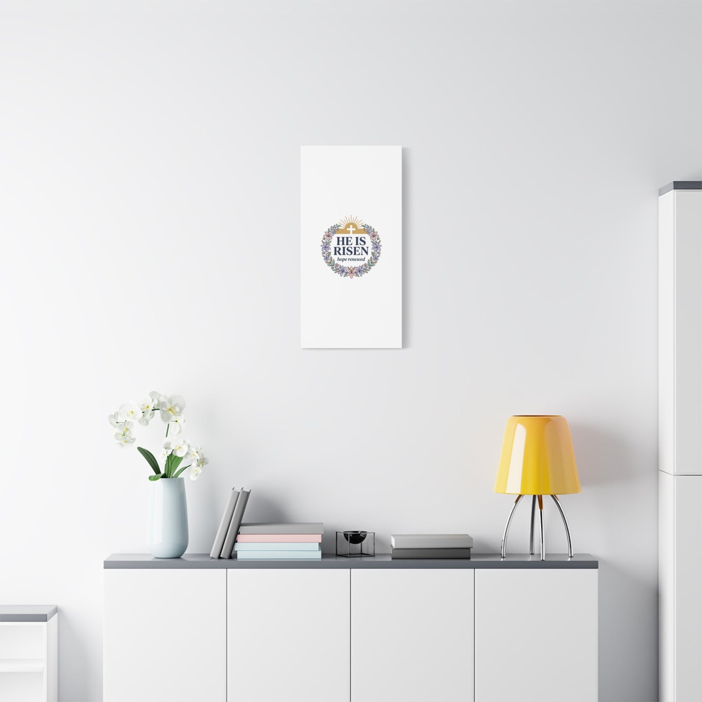 He Is Risen Canvas | Christian Easter Wall Art, Resurrection Scripture