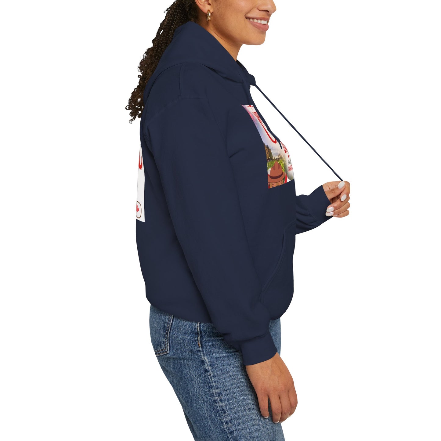 Canada Day Hoodie — "Happy Canada Day! Proud Canadian" Celebration Sweatshirt