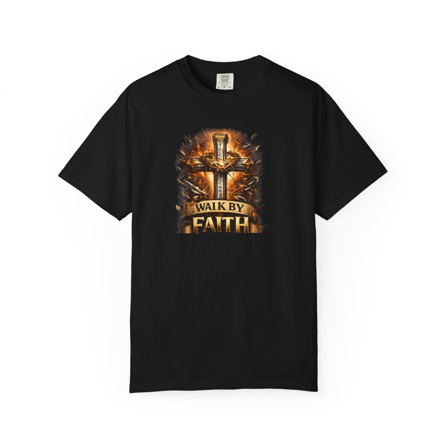 Walk By Faith T-Shirt — Christian Armor Graphic Tee