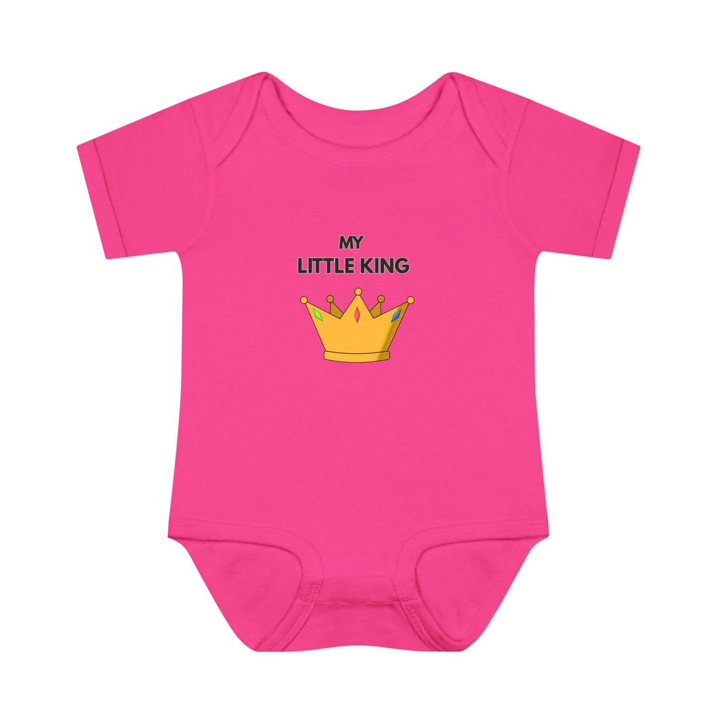 Infant Bodysuit — "My Little King" Baby Onesie