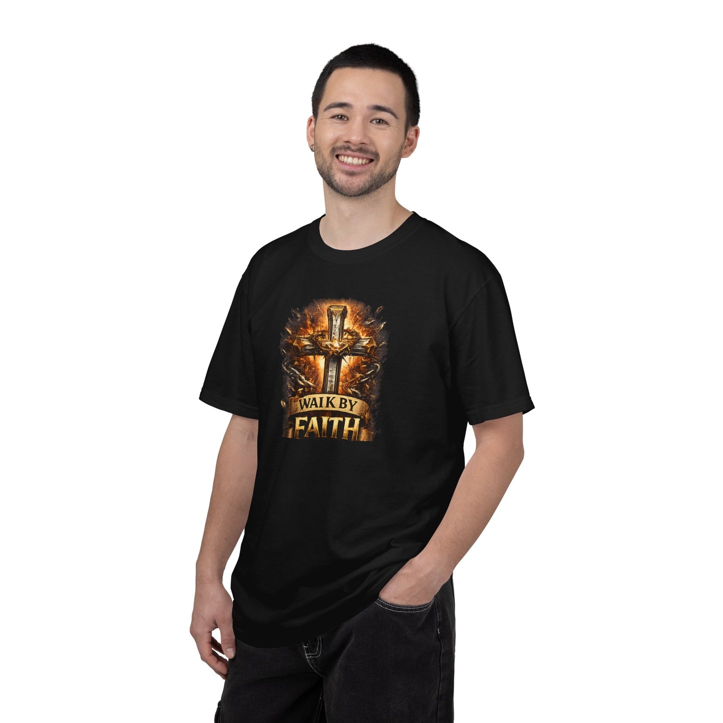 Walk By Faith T-Shirt — Christian Armor Graphic Tee