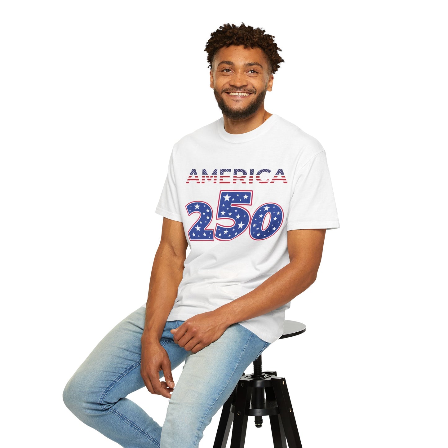 America 250 Patriotic T-Shirt — Fourth of July USA Celebration Tee