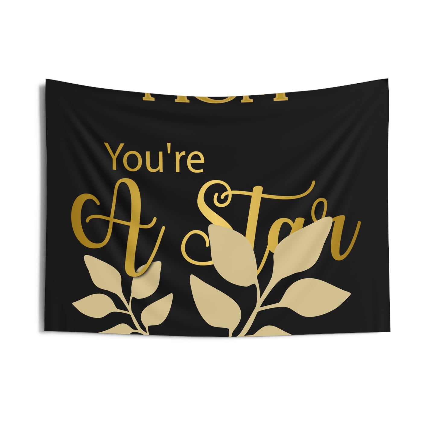 Mom You're A Star Tapestry | Indoor Wall Decor, Floral Script