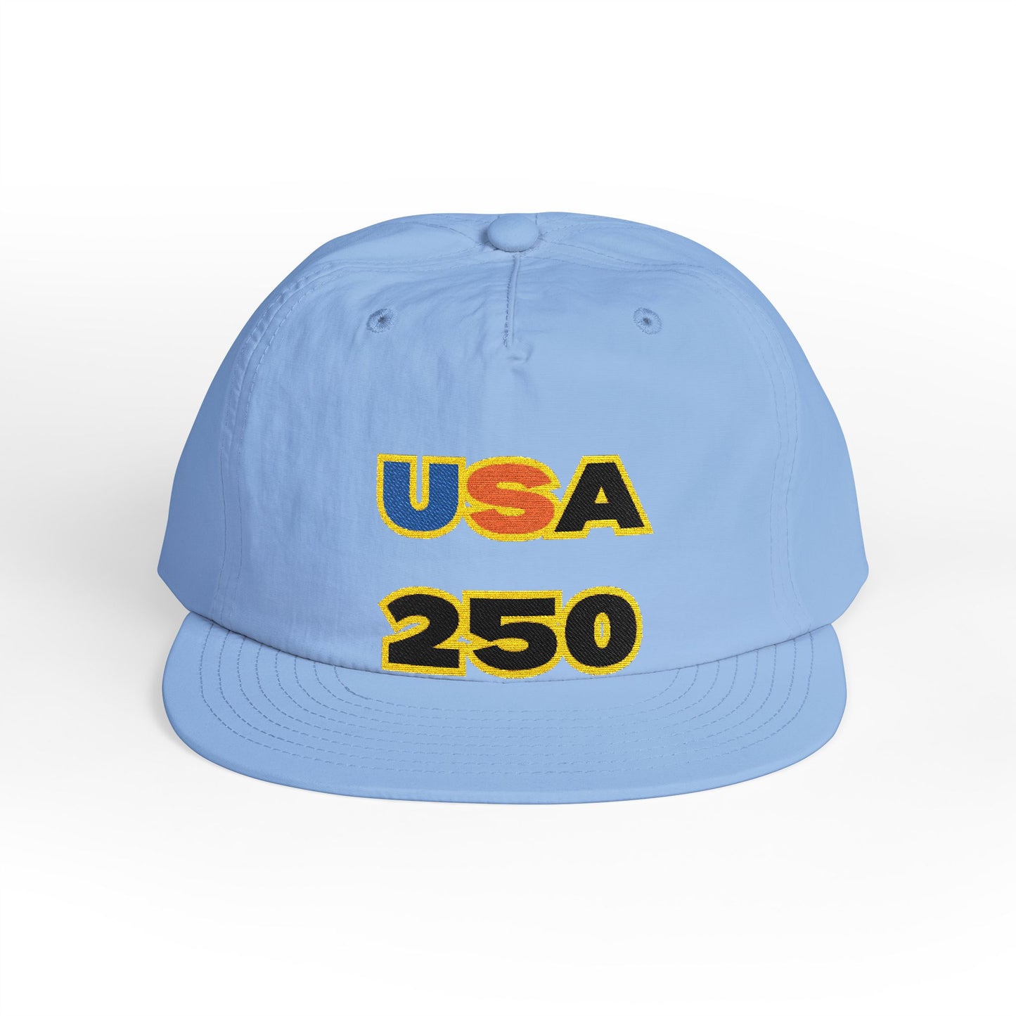 USA 250 Surf Cap | Embroidered Trucker Hat, White Snapback