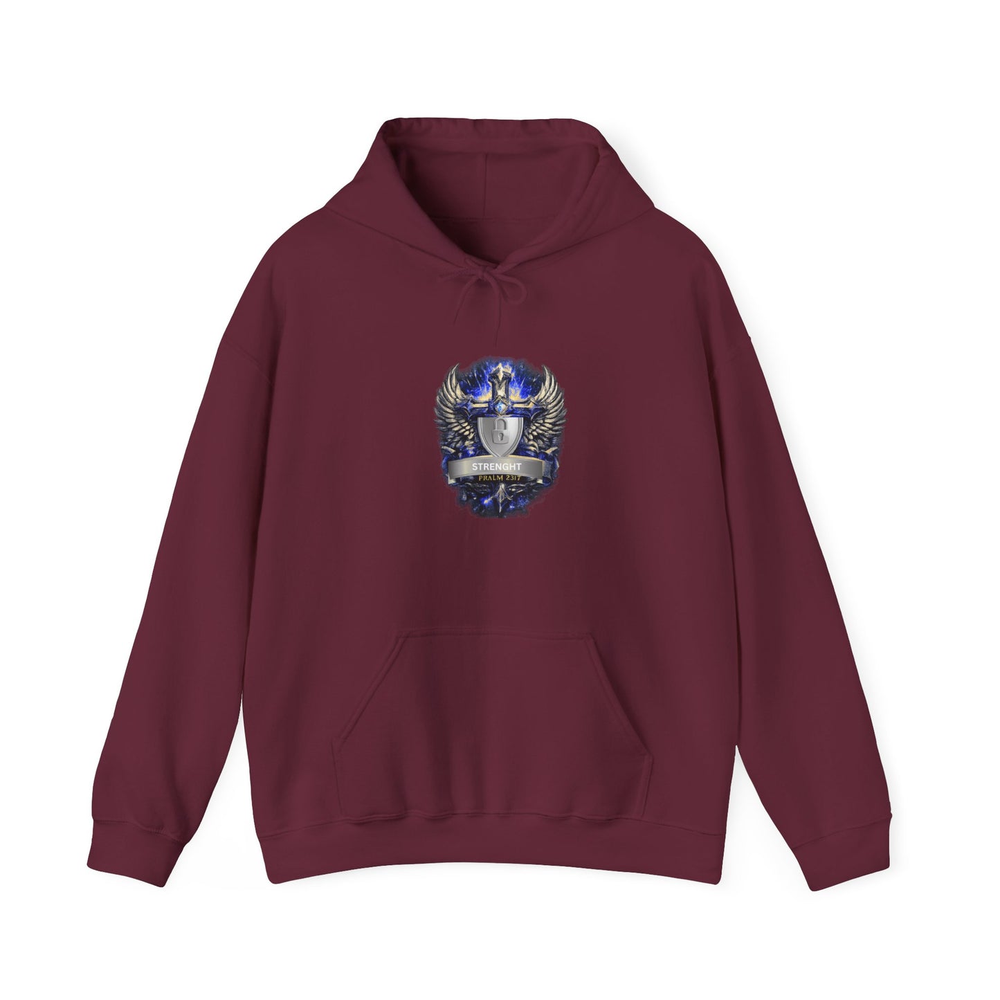 Knight Helmet Crest Hoodie — Medieval Armor Emblem Sweatshirt
