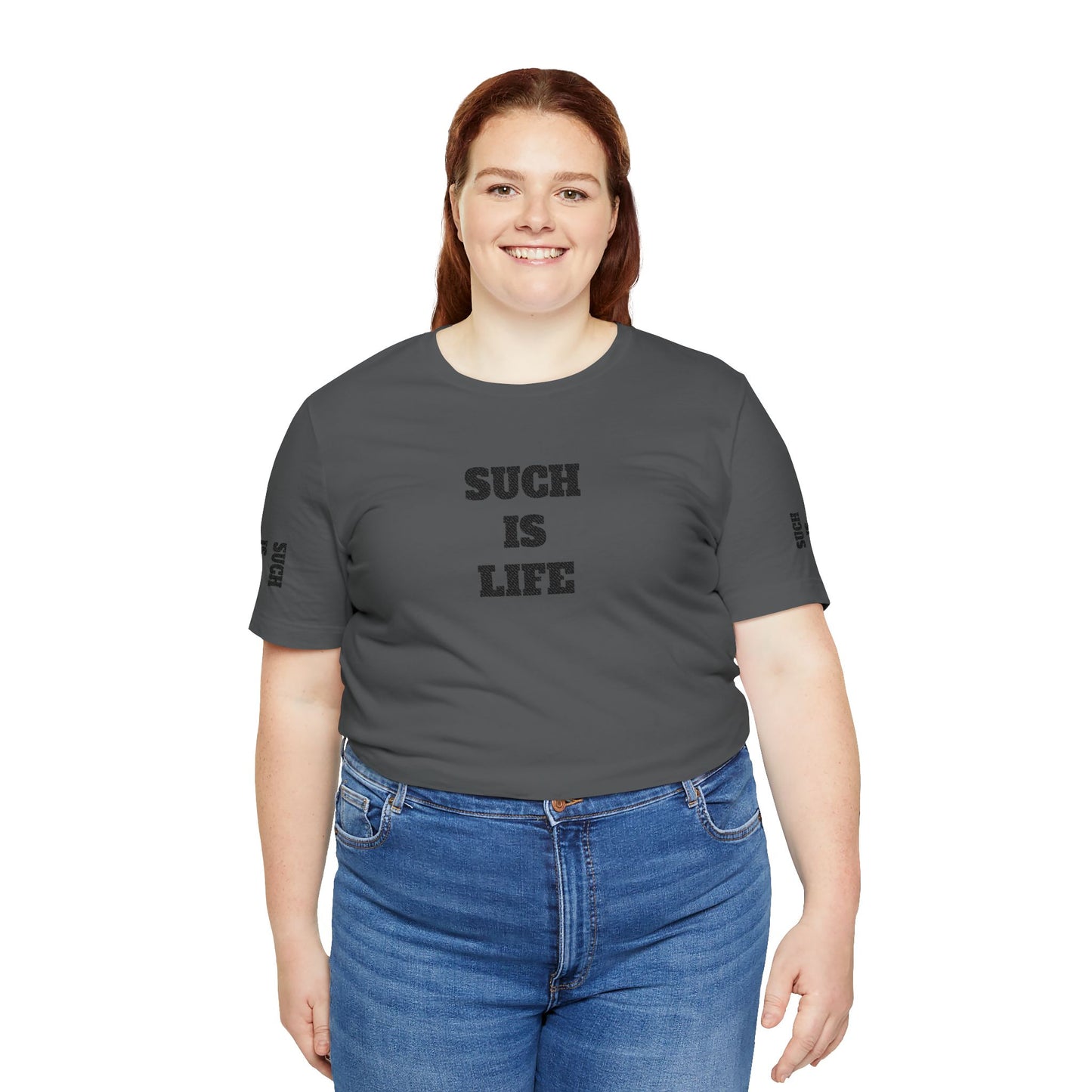 Such Is Life tee | Minimalist typographic shirt, black text on white