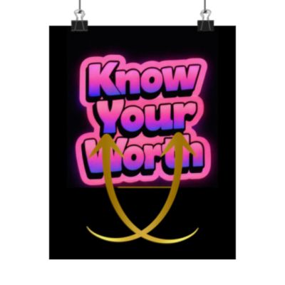Bold Neon Typography Wall Art