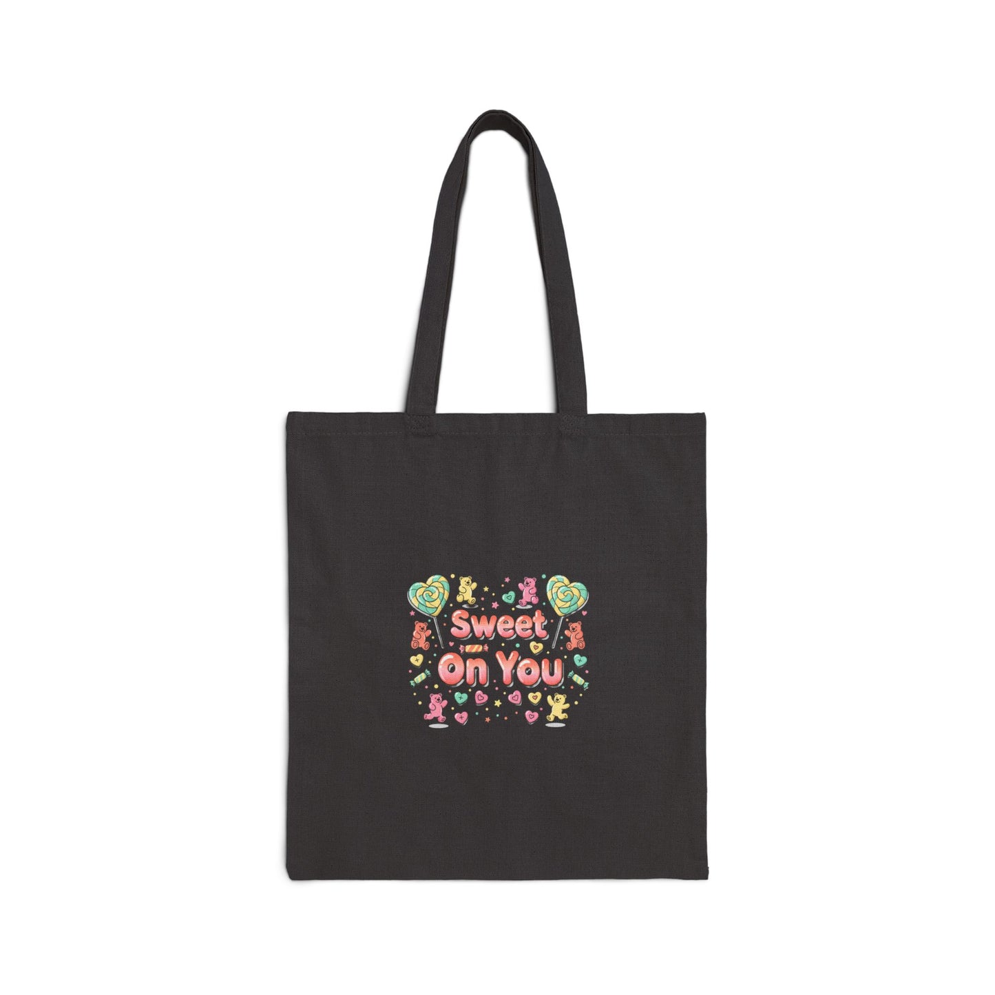Sweet On You Tote, Valentine Candycore, pastel candy-heart pattern