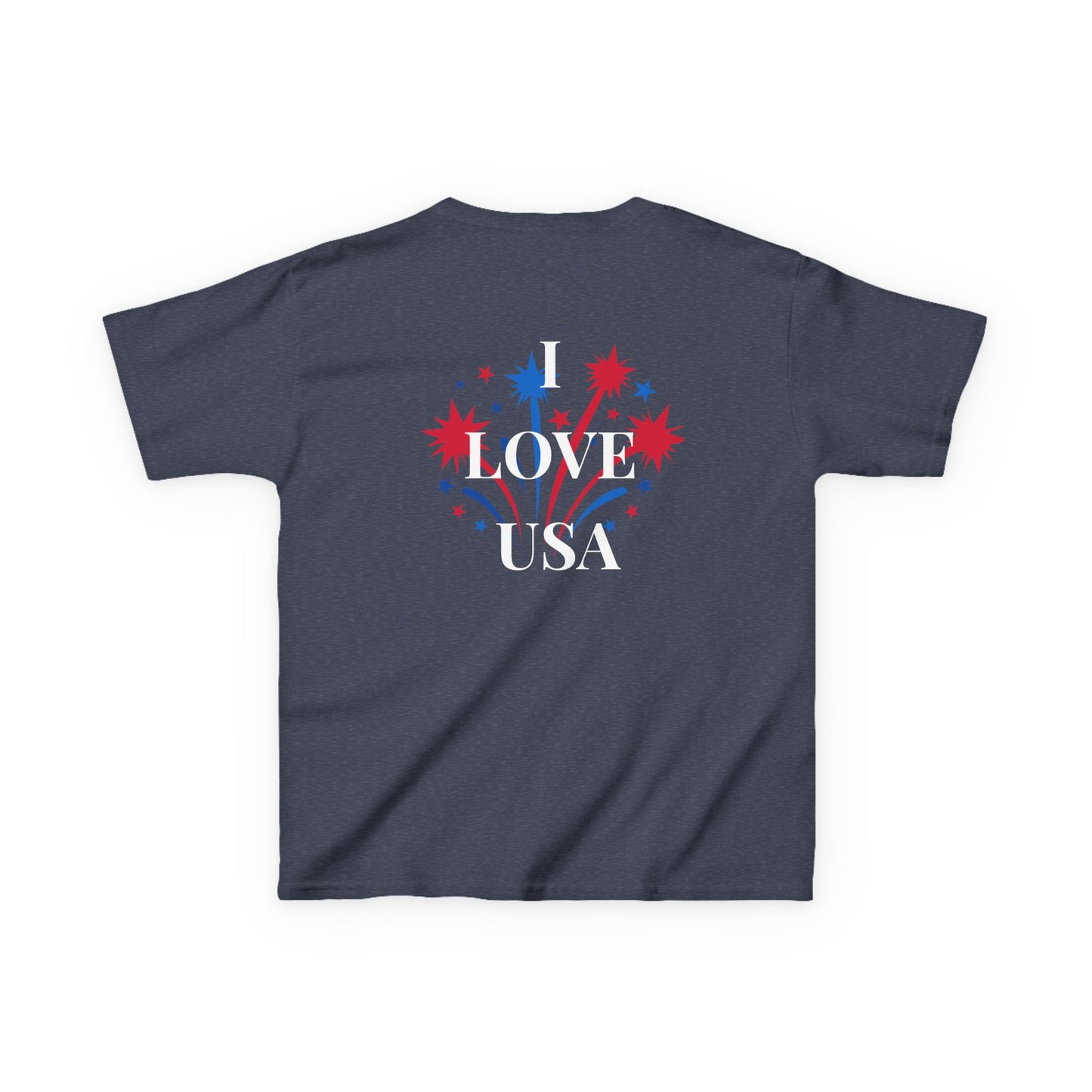 America 250 Kids Tee | Patriotic Fireworks Fourth of July Shirt