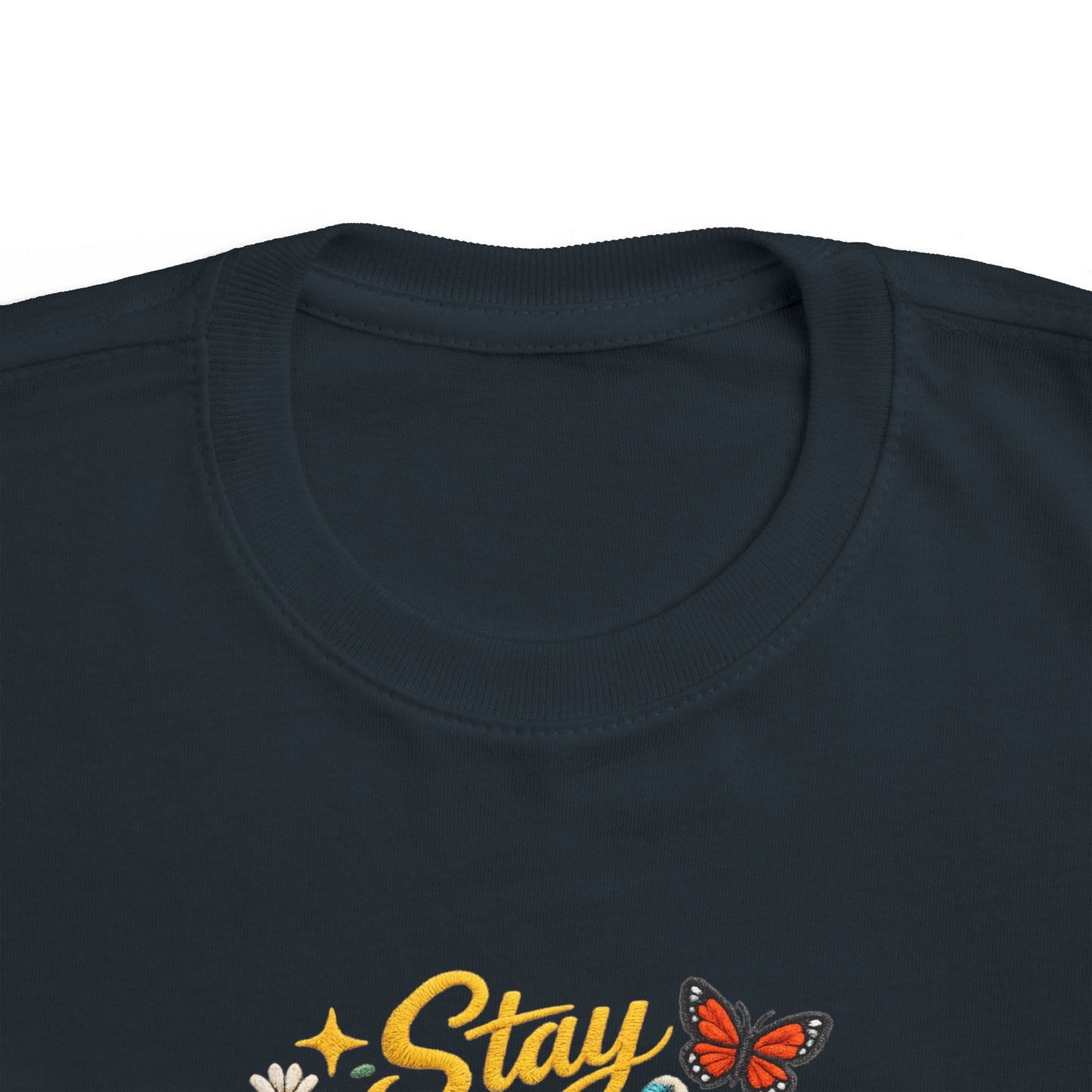 Dream Big Babe Toddler Tee | Retro Floral Butterfly Graphic