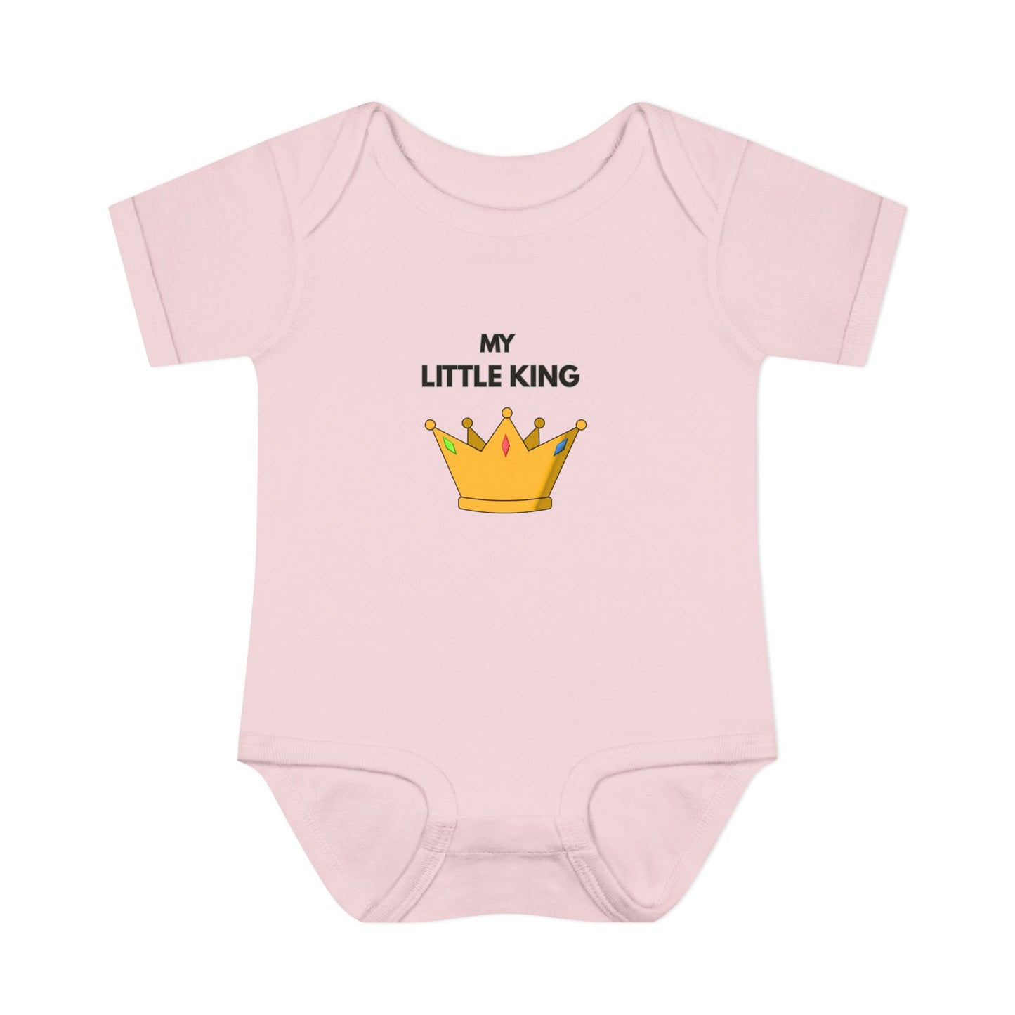 Infant Bodysuit — "My Little King" Baby Onesie