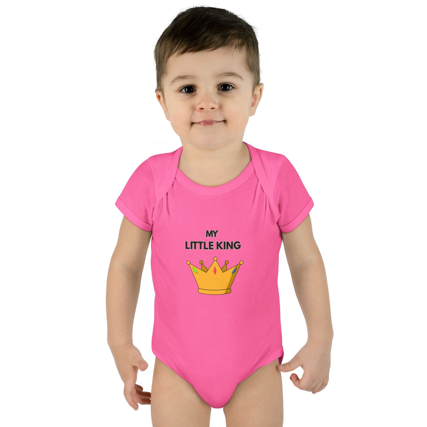 Infant Bodysuit — "My Little King" Baby Onesie