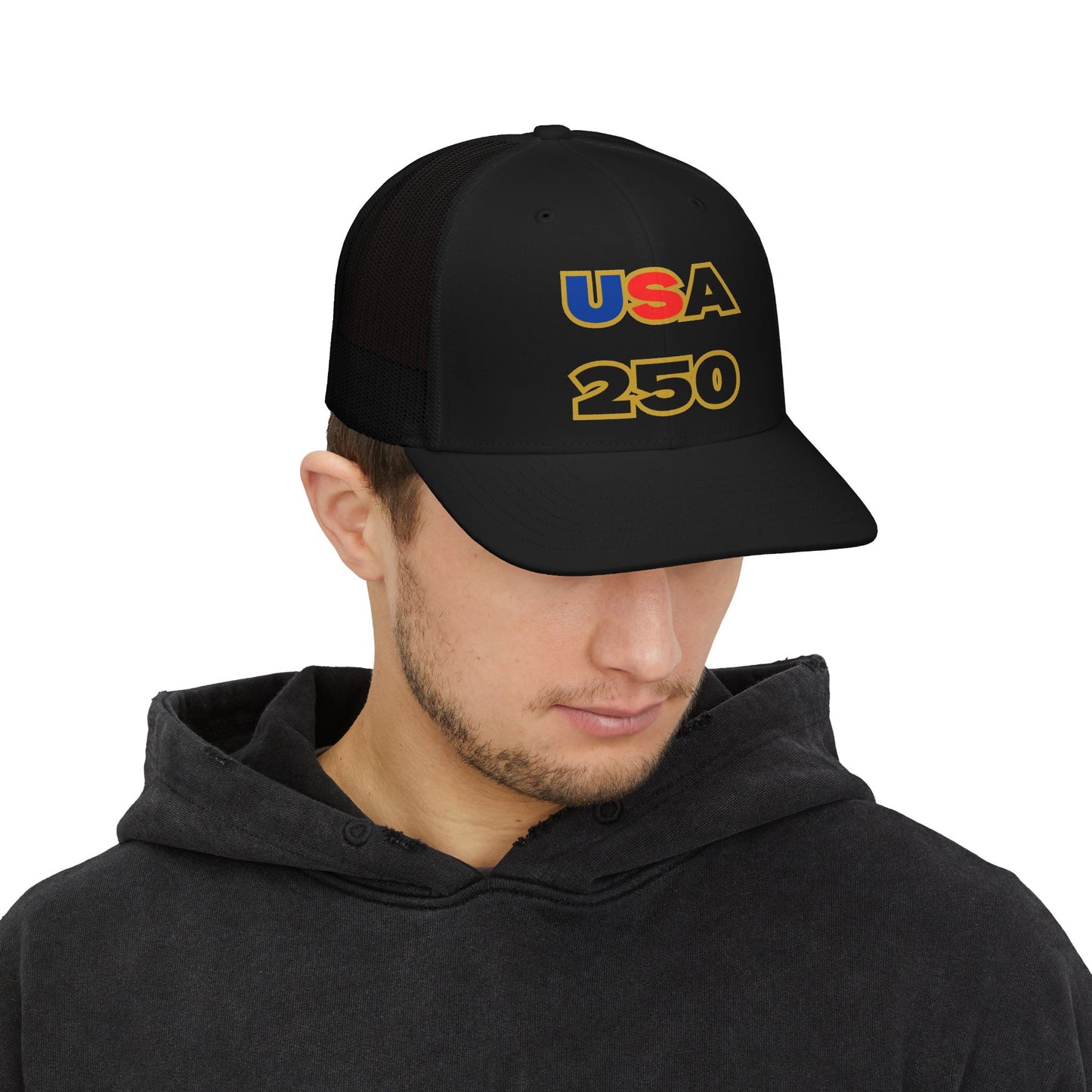USA 1776 Snapback Cap | Patriotic Stars Trucker Hat