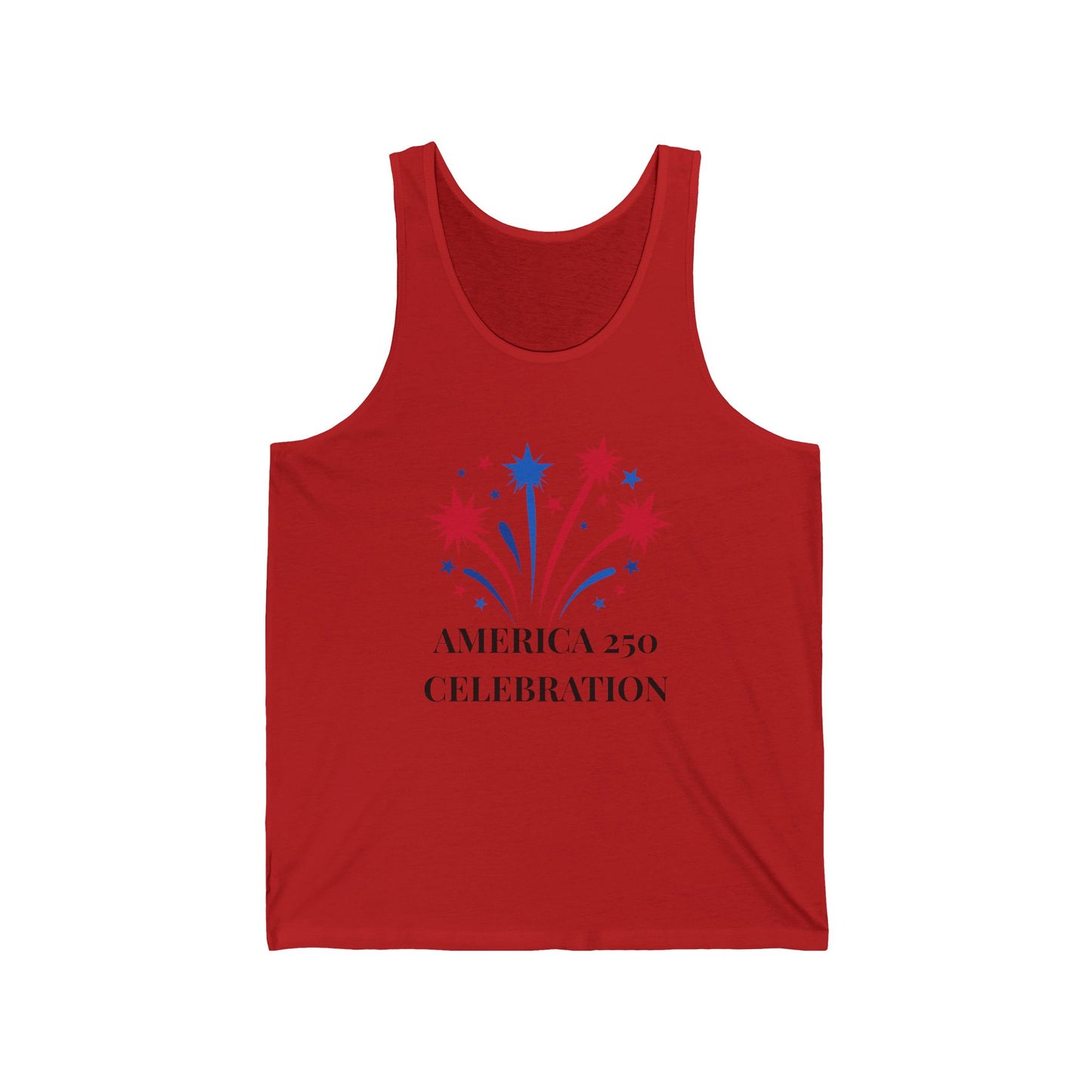 America 250 Celebration fireworks tank top | Patriotic 4th of July shirt