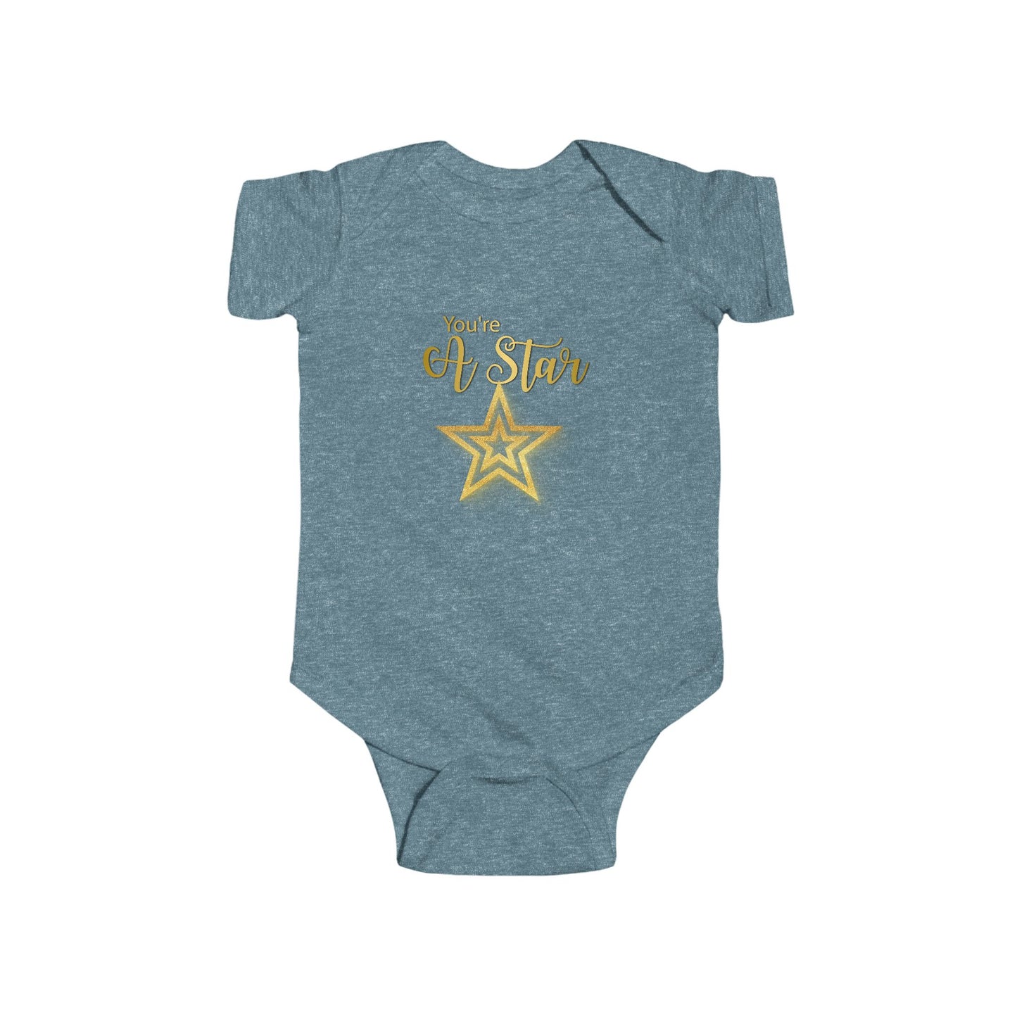 'You're a Star' Gold Baby Onesie — Infant Bodysuit