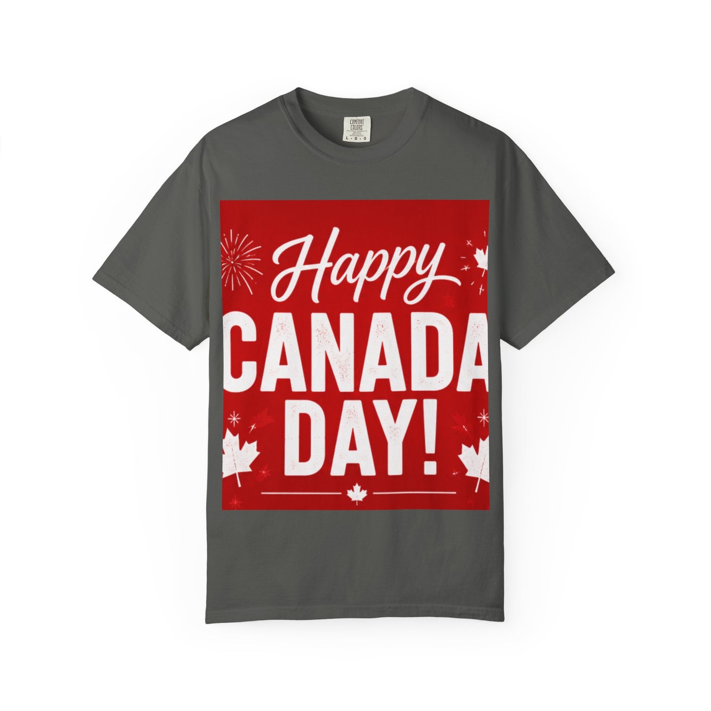 Happy Canada Day T-Shirt — Red Maple Leaf Canada Day Tee