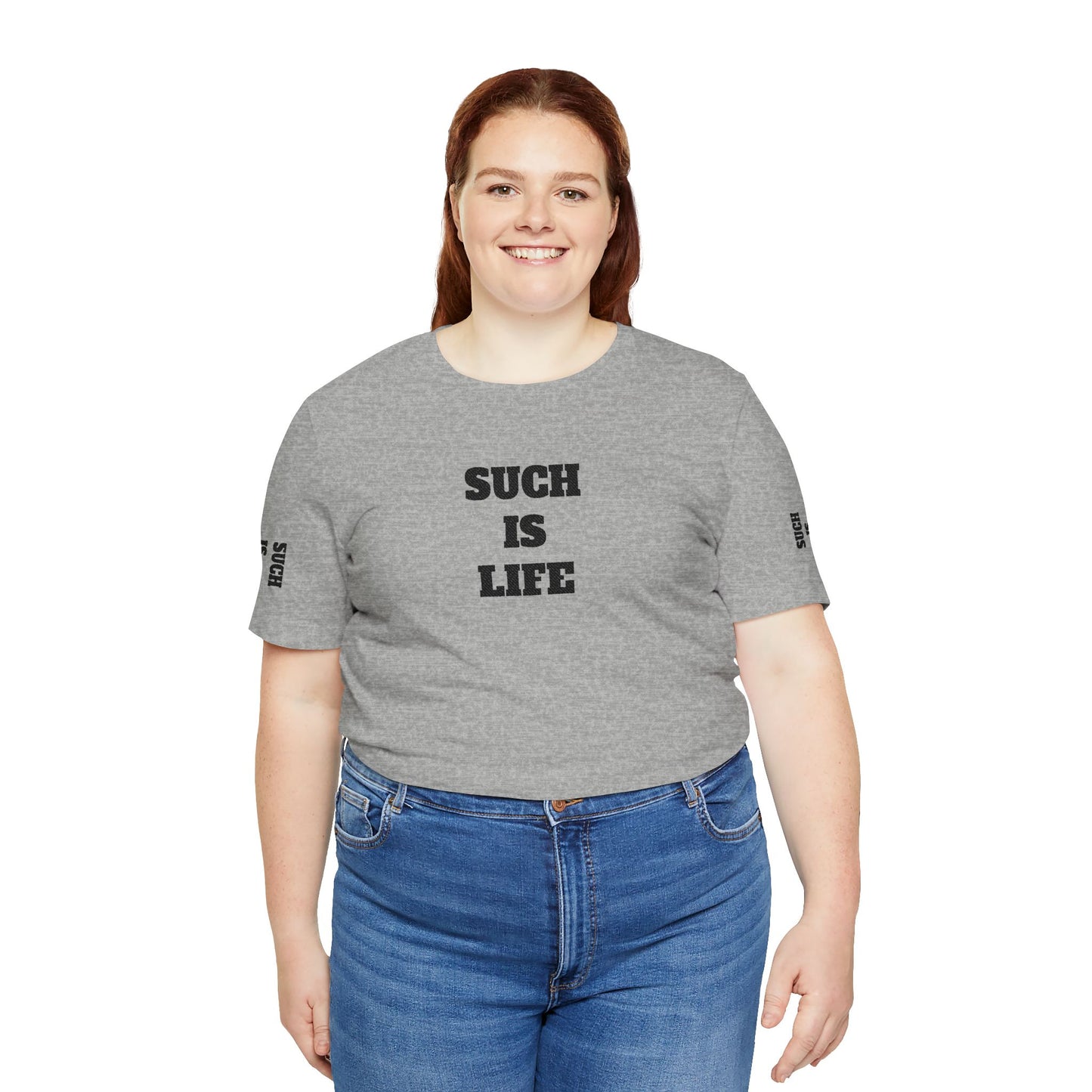 Such Is Life tee | Minimalist typographic shirt, black text on white