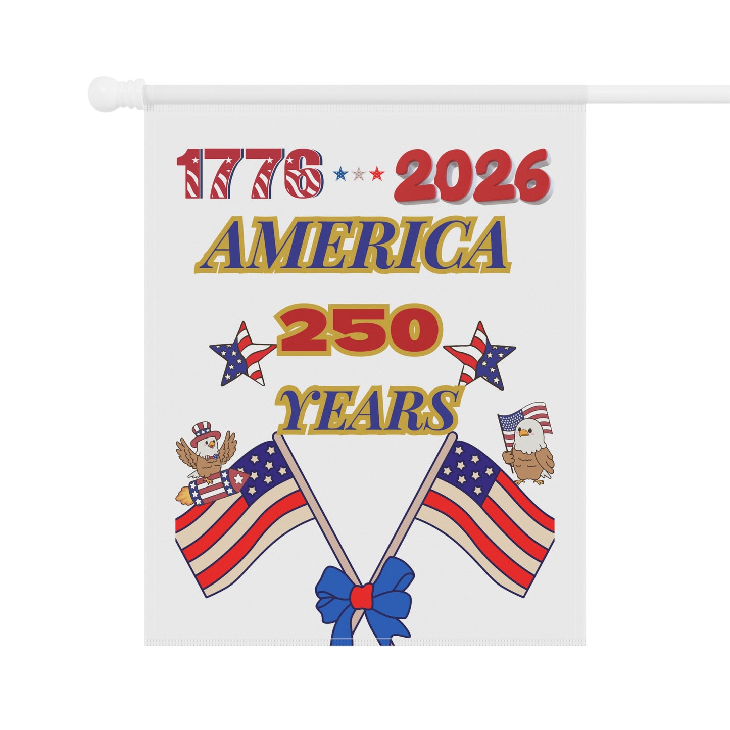 1776-2026 America 250 Years celebration banner | Patriotic Flag House Banner