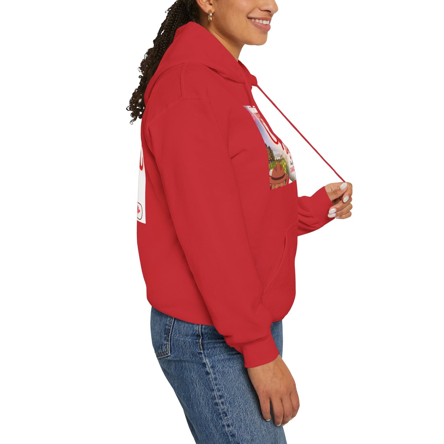 Canada Day Hoodie — "Happy Canada Day! Proud Canadian" Celebration Sweatshirt
