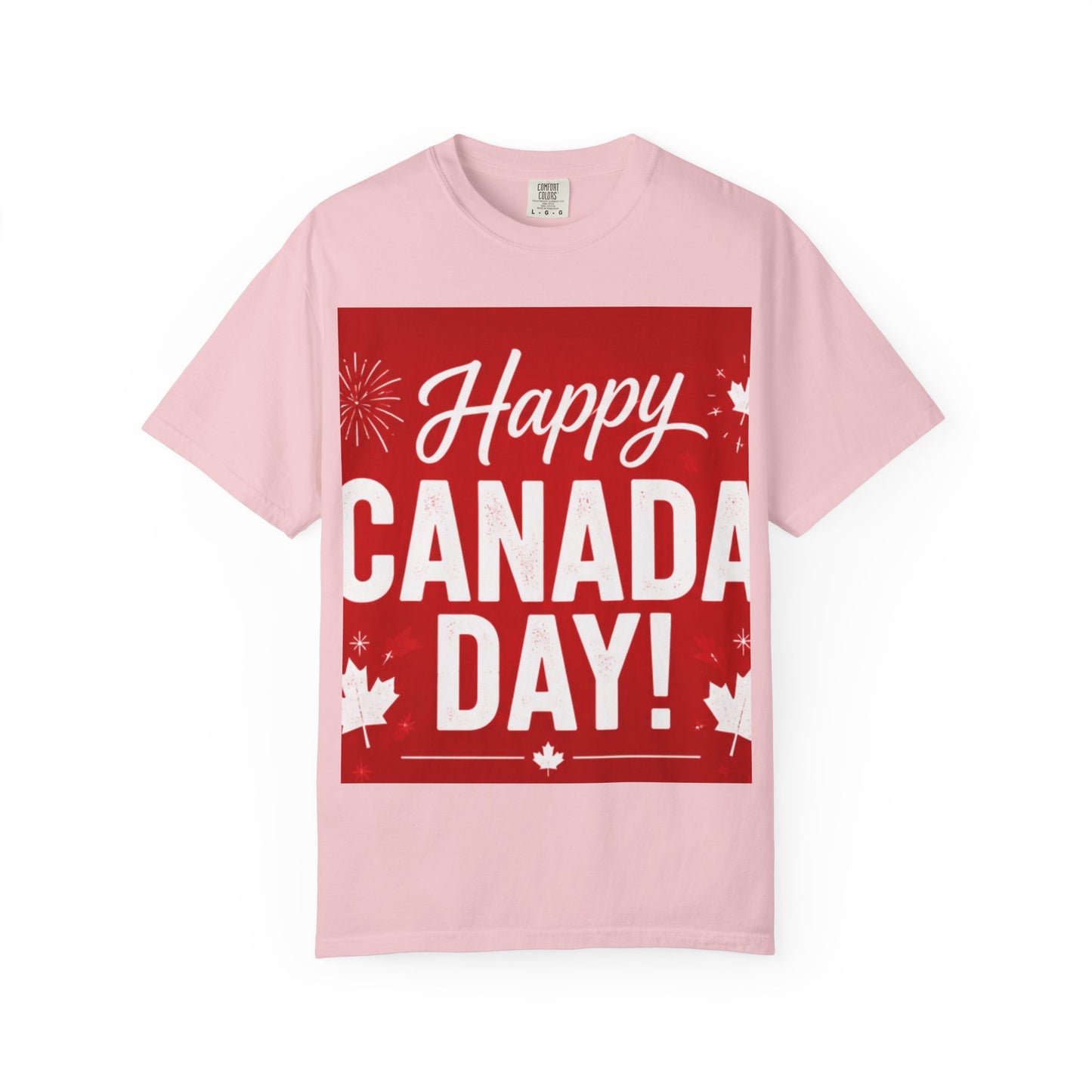 Happy Canada Day T-Shirt — Red Maple Leaf Canada Day Tee