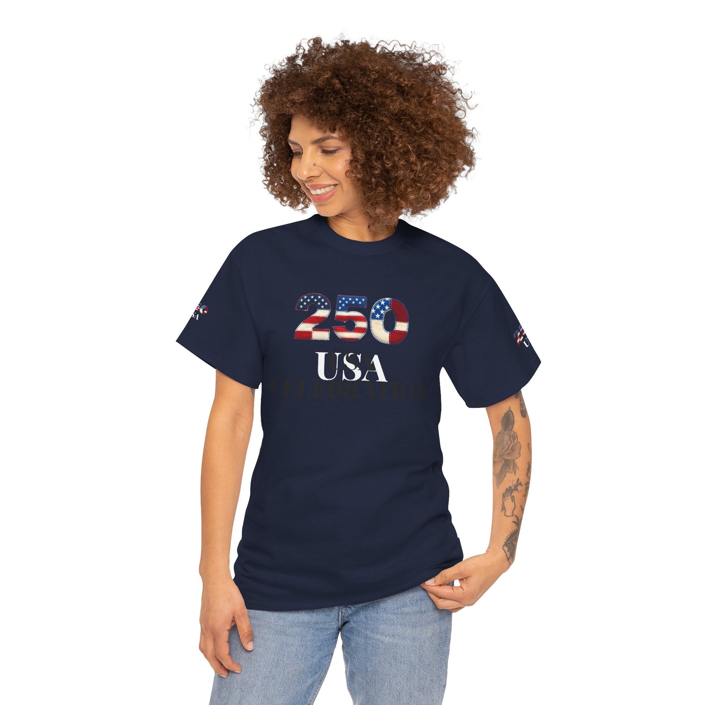 250 USA Celebration T‑Shirt — Patriotic 4th of July Tee