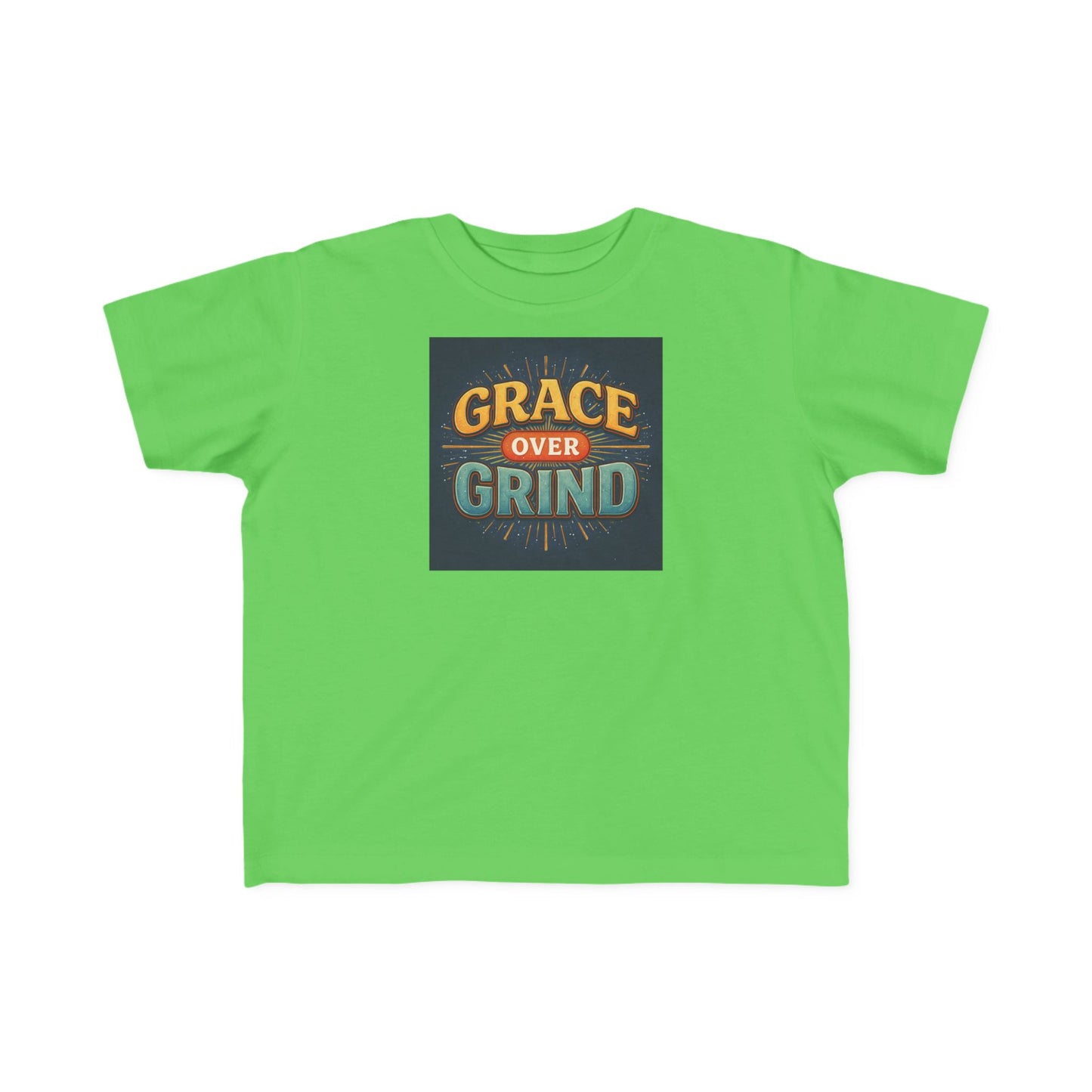Grace Over Grind Retro Inspirational Toddler T-Shirt