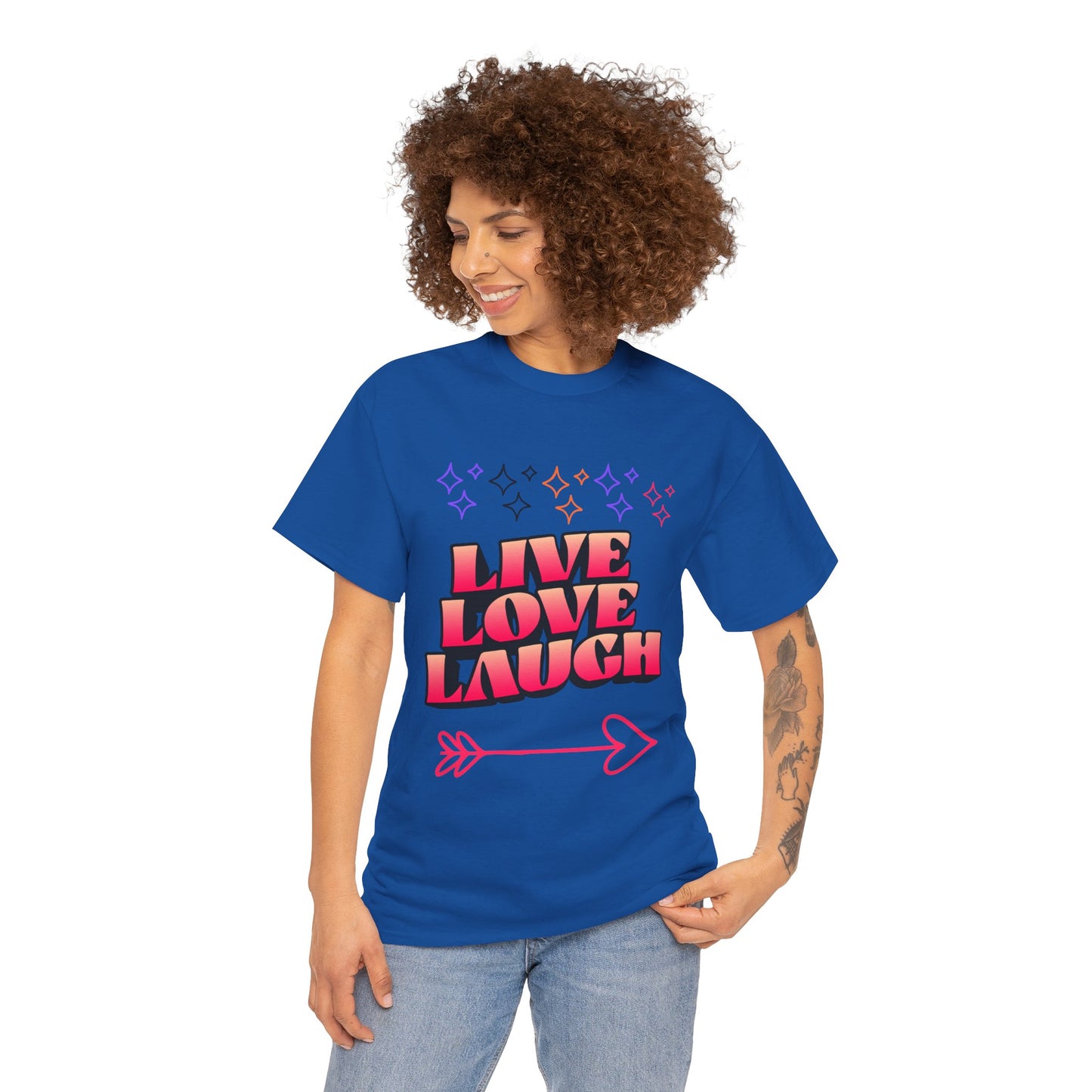 Live Love Laugh Women's Tee — Inspirational Graphic T-Shirt